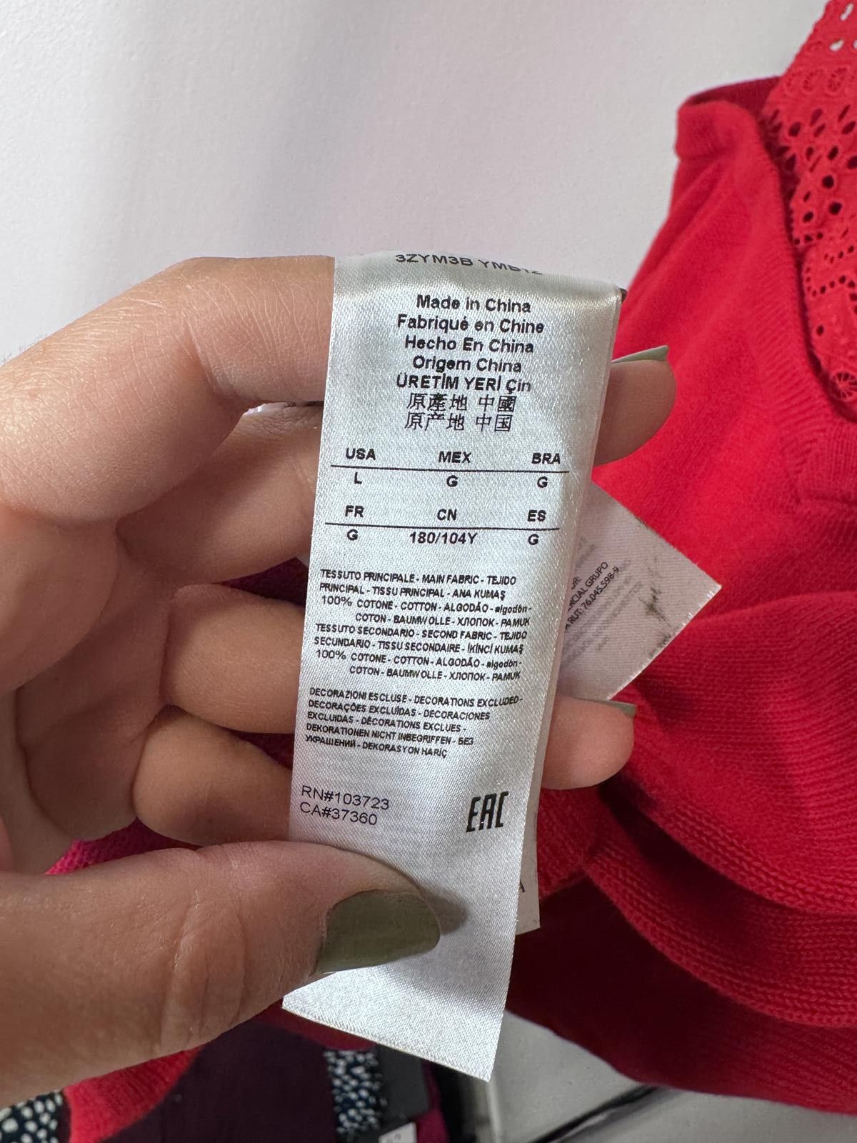 Express Express Women's Red Cold Shoulder Sweater w/Crochet Detail Size L / US 10 / IT 46 - 5 Thumbnail