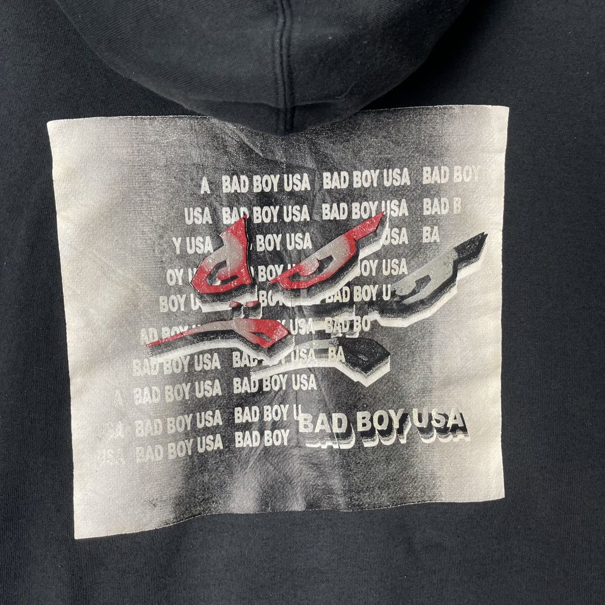 Japanese Brand Vintage Bad Boy USA Graphic Hoodie Black Size L Size US XL / EU 56 / 4 - 8 Thumbnail