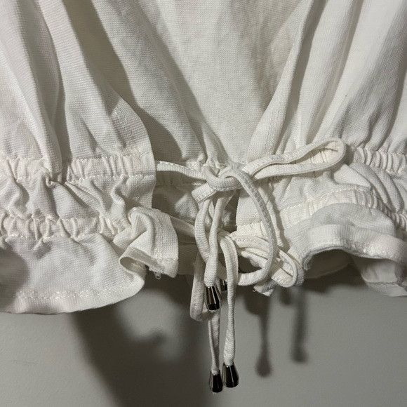 PRINCESS POLLY Princess Polly White Cropped Top Size M / US 6-8 / IT 42-44 - 2 Thumbnail