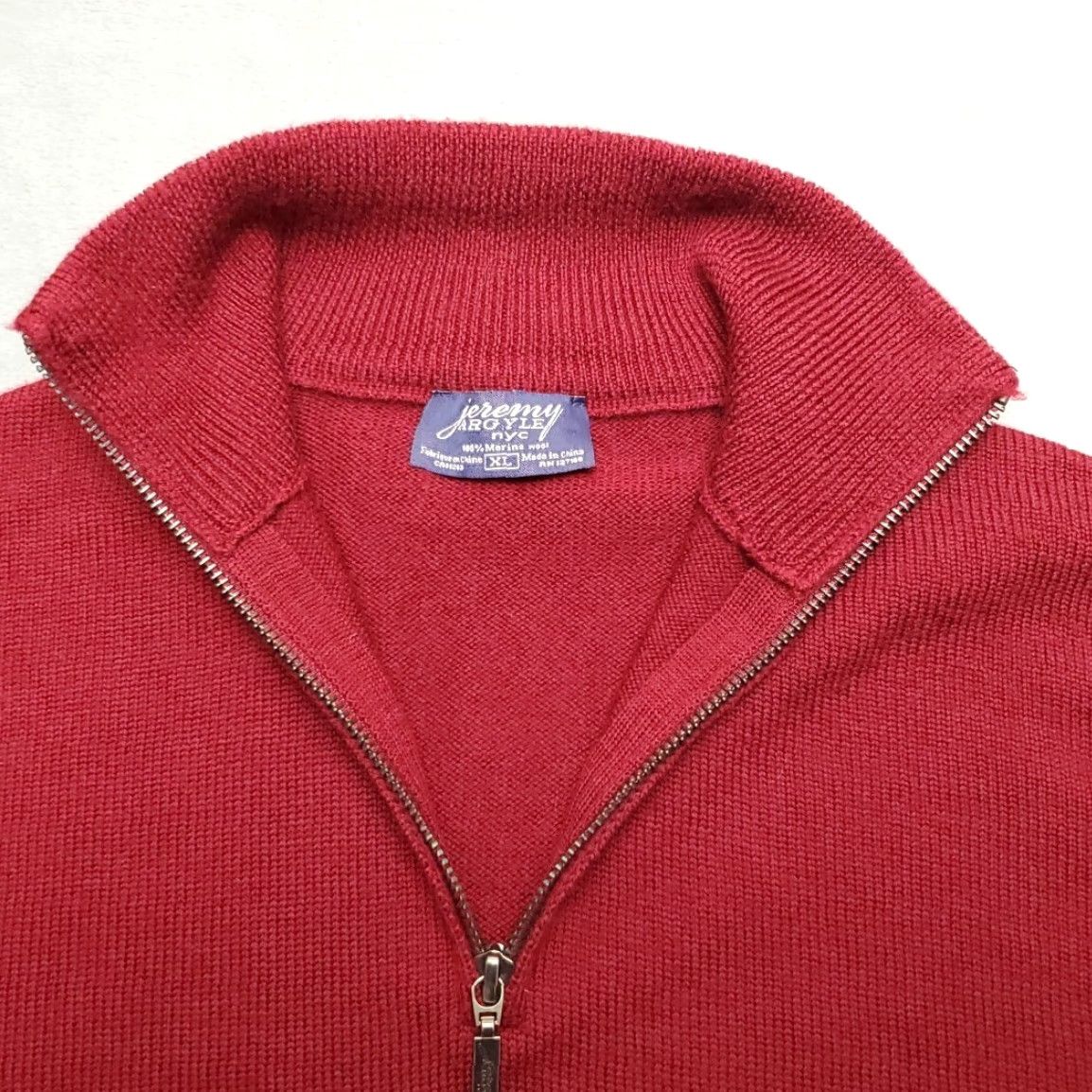 Vintage VINTAGE Jeremy Argyle Sweater Mens XL Red 1/4 Zip Pullover Merino Wool Mock Neck Knit Zipper 100% Wool Mens XL Red Size US XL / EU 56 / 4 - 5 Thumbnail