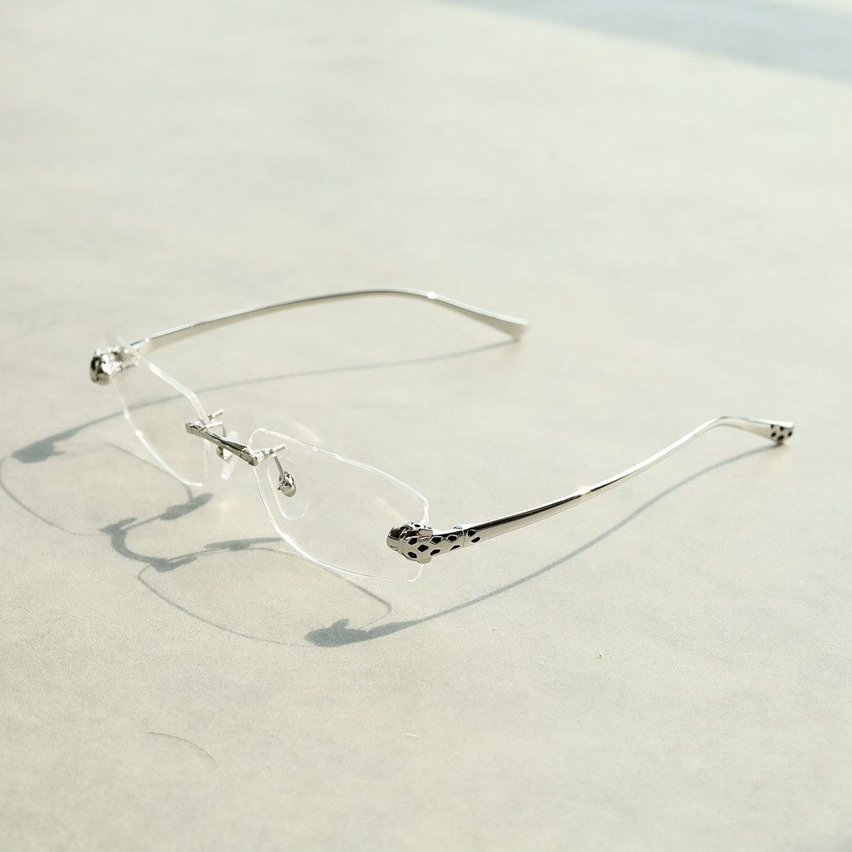 image of Cartier Ct0494O 002 Glasses in Silver, Men's