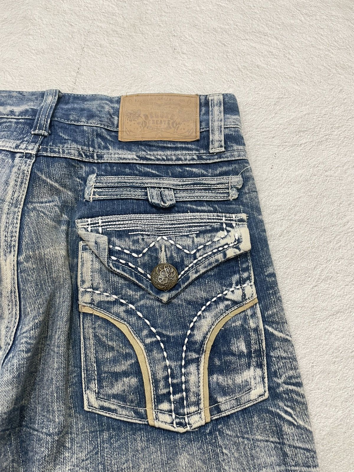 Japanese Brand 2000s Japan Washed Denim Heavy Fade Distressed If6was9 LGB Size US 30 / EU 46 - 9 Thumbnail