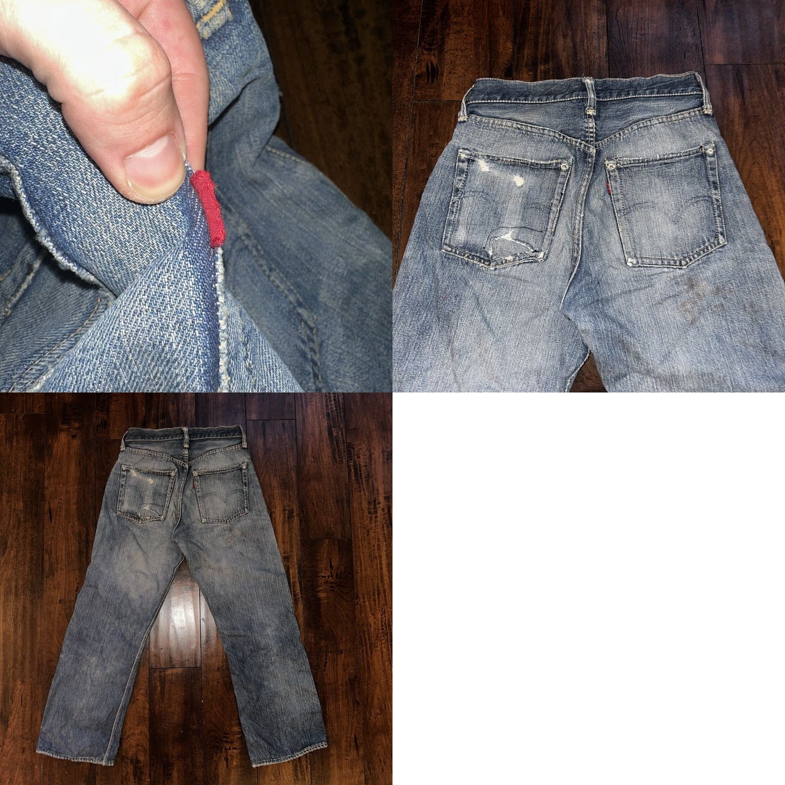 Levi's VINTAGE Levi's 501 XX Big E True VTG 1940s Denim Jeans 25x26 Redline Selvedge Blue 5-Pocket Button Levi's Mens Jeans 60s Theme Vintage Shop Styles Size US 26 / EU 42 - 10 Thumbnail