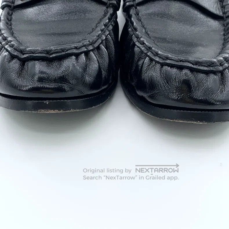 Saint Laurent Paris Saint Laurent Paris Black Logo Gold Mark Leather Casual Sl Size US 7 / EU 40 - 9 Thumbnail