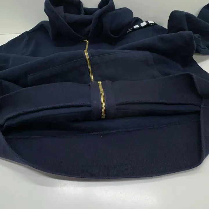 Thom Browne Thom Browne Navy Zip-Up Hoodie Jacket -2507 Size US L / EU 52-54 / 3 - 4 Thumbnail