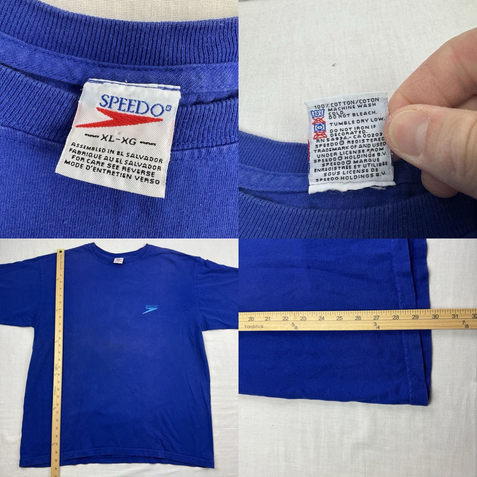 Speedo VINTAGE Speedo T-Shirt Adult XL Blue Ocean Nature Beach 90s Y2K Size US XL / EU 56 / 4 - 8 Thumbnail