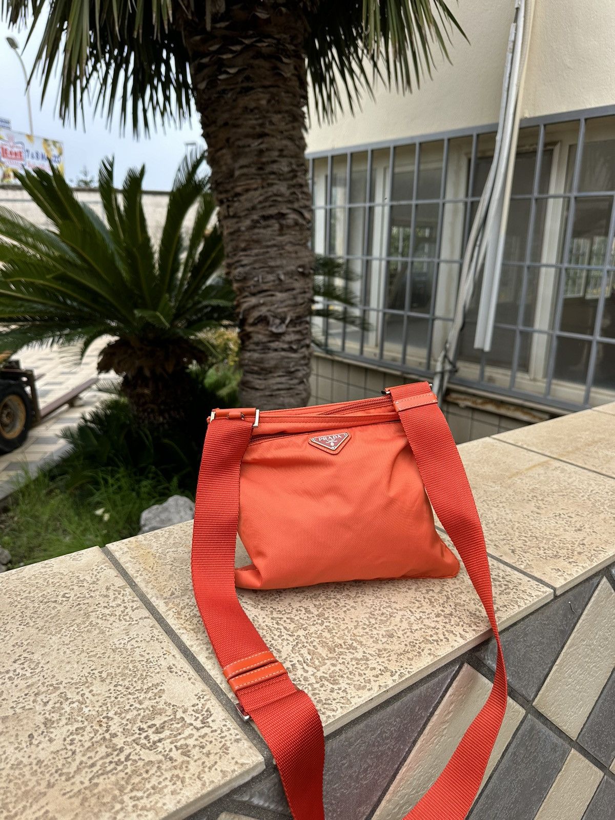 Prada Prada Nylon Bag Peach Size ONE SIZE - 3 Thumbnail