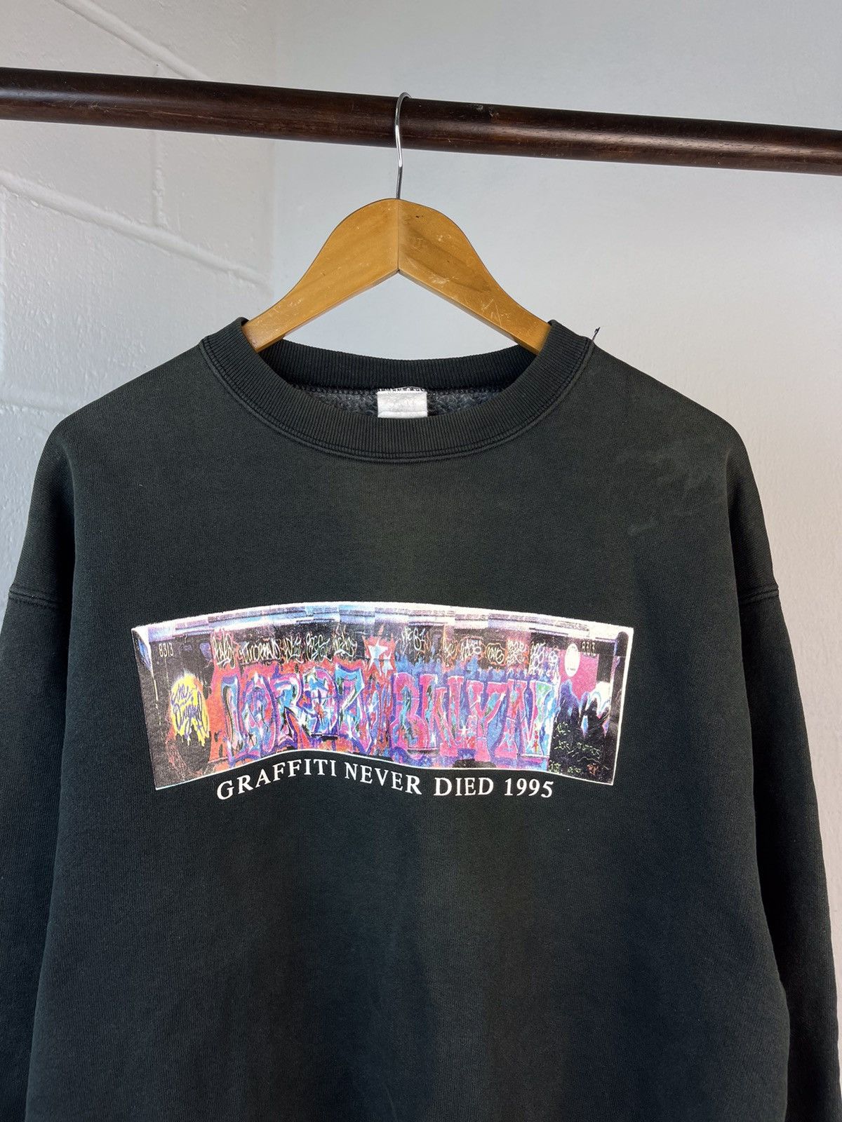 Band Tees × Haze × Recon 1995 LORDZOFBKLYN GRAFFITI SUN FADED CREWNECK Size US XL / EU 56 / 4 - 9 Thumbnail