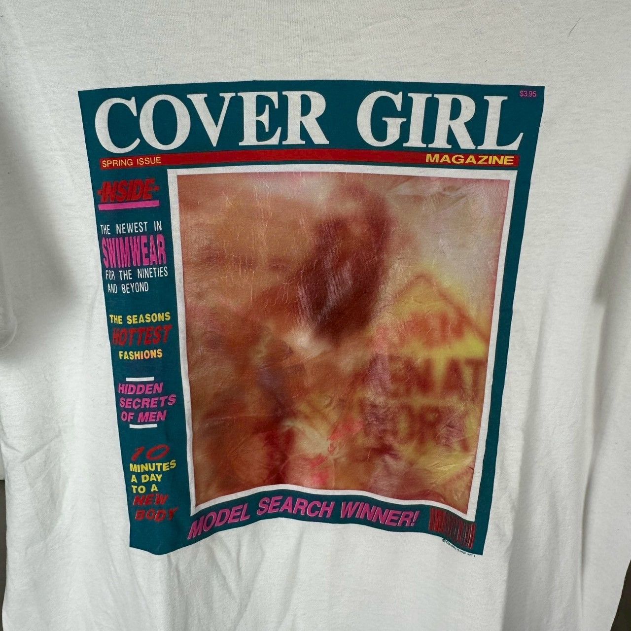 Vintage ​Vintage 90s Cover Girl Adult Magazine Promo T-shirt Size US L / EU 52-54 / 3 - 2 Thumbnail