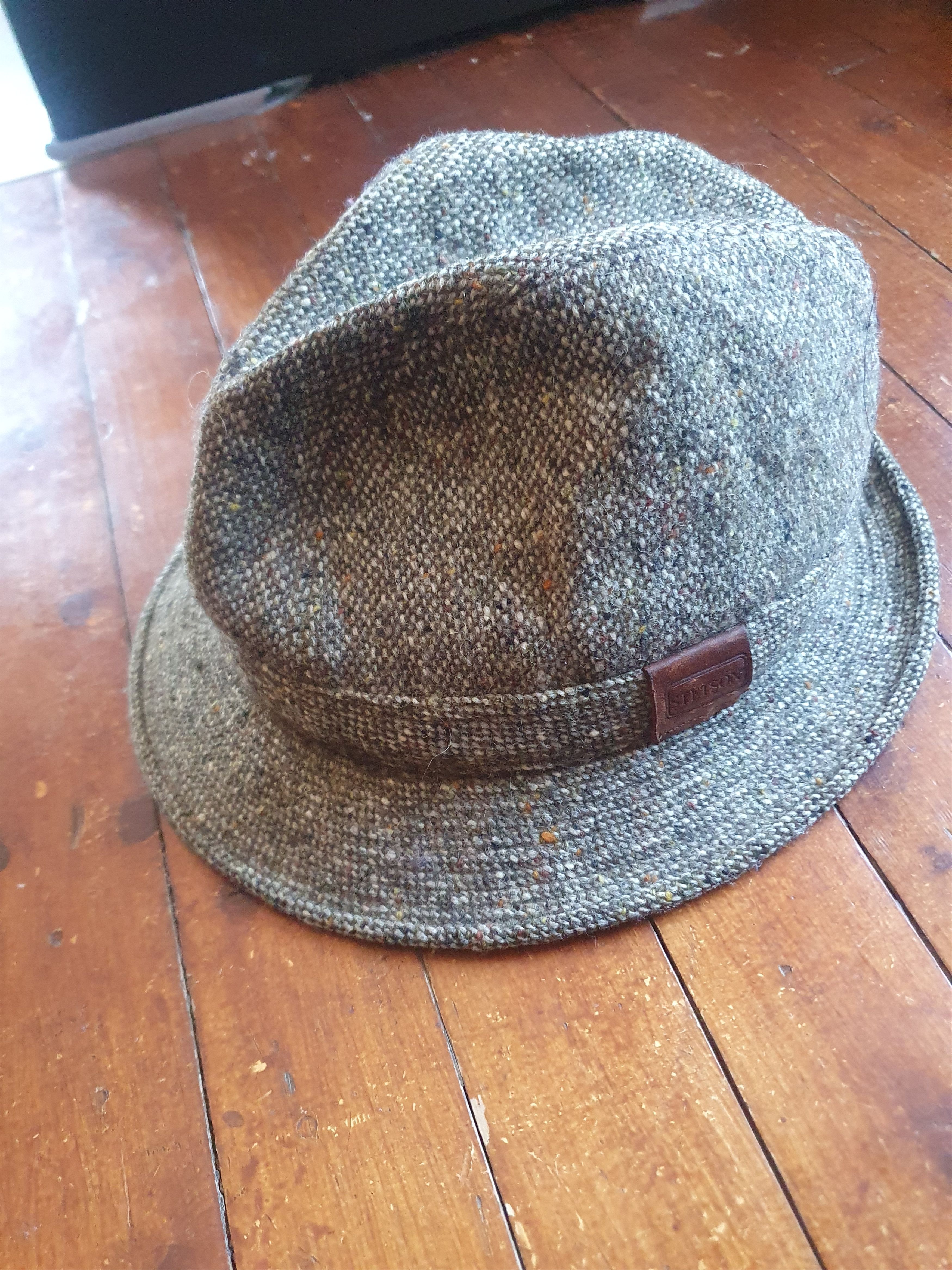 Stetson Stetson Tweet Fedora Wool Hat sz 58/ 7 1/4 Size ONE SIZE - 9 Thumbnail