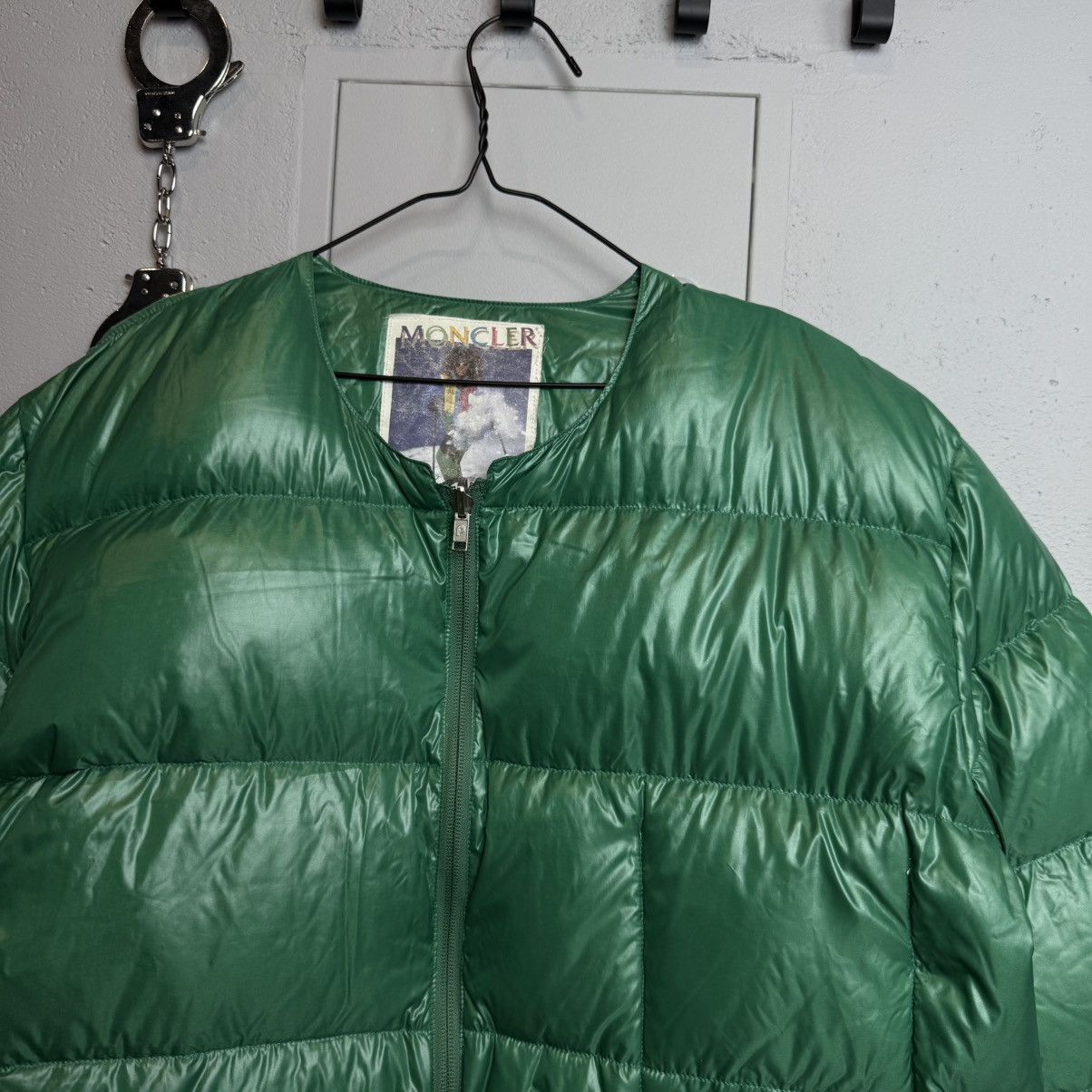 Moncler Moncler Green Glossy Puffer Jacket Grenoble Size L / US 10 / IT 46 - 3 Thumbnail