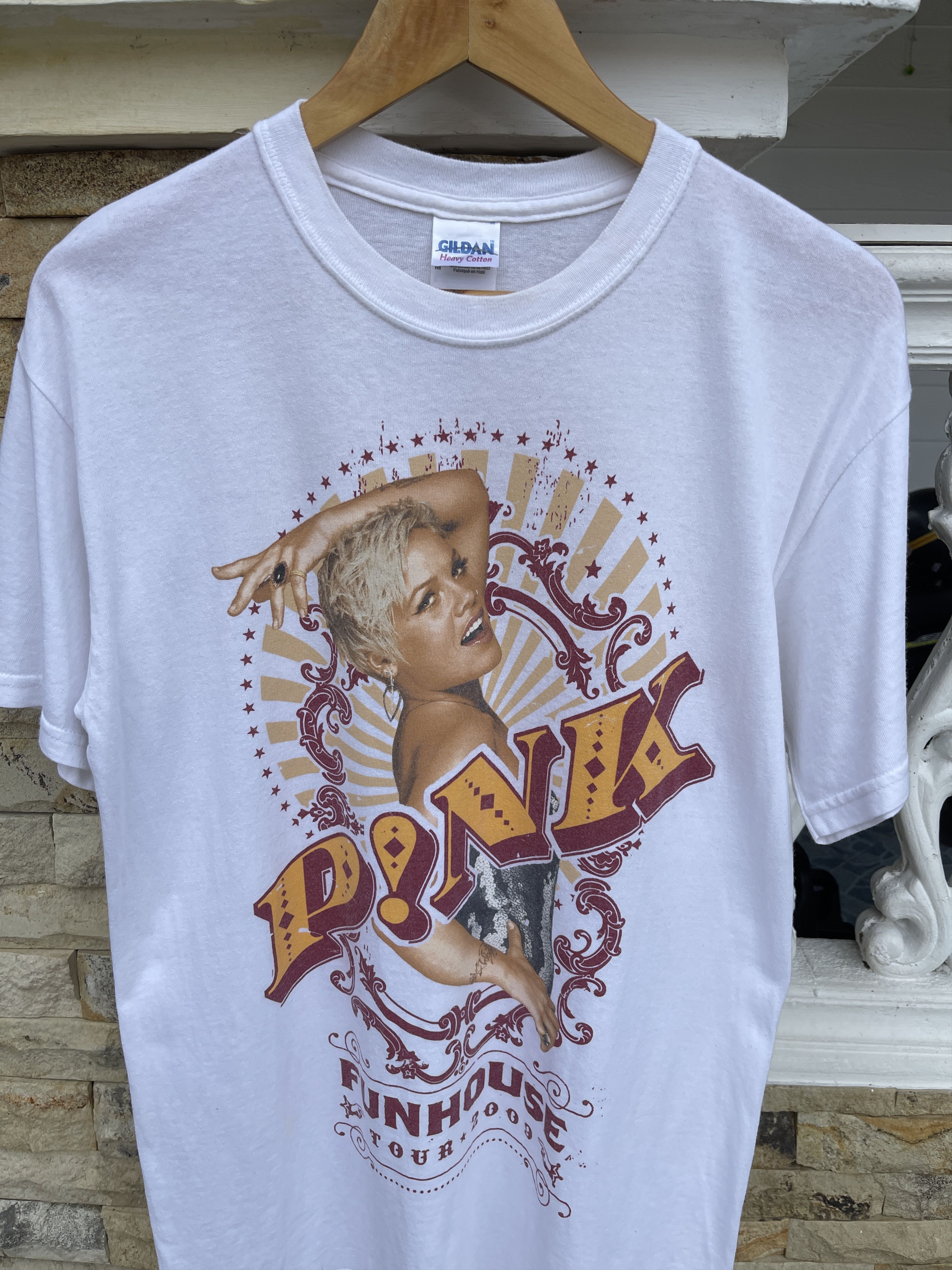 Band Tees × Vintage Last Drop🔥Rare🔥Vintage 00s Pink Funhouse World Tour 2009 Size US M / EU 48-50 / 2 - 2 Thumbnail