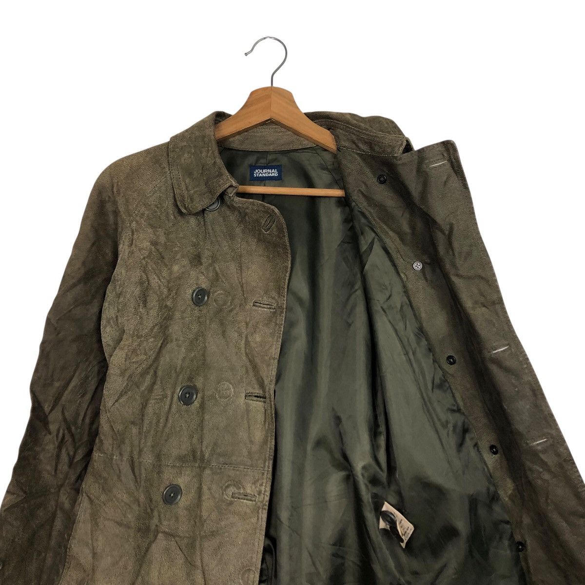 Japanese Brand 📌Vintage Leather Long Jacket Journal Standard Issey Miyake Size US M / EU 48-50 / 2 - 14 Thumbnail