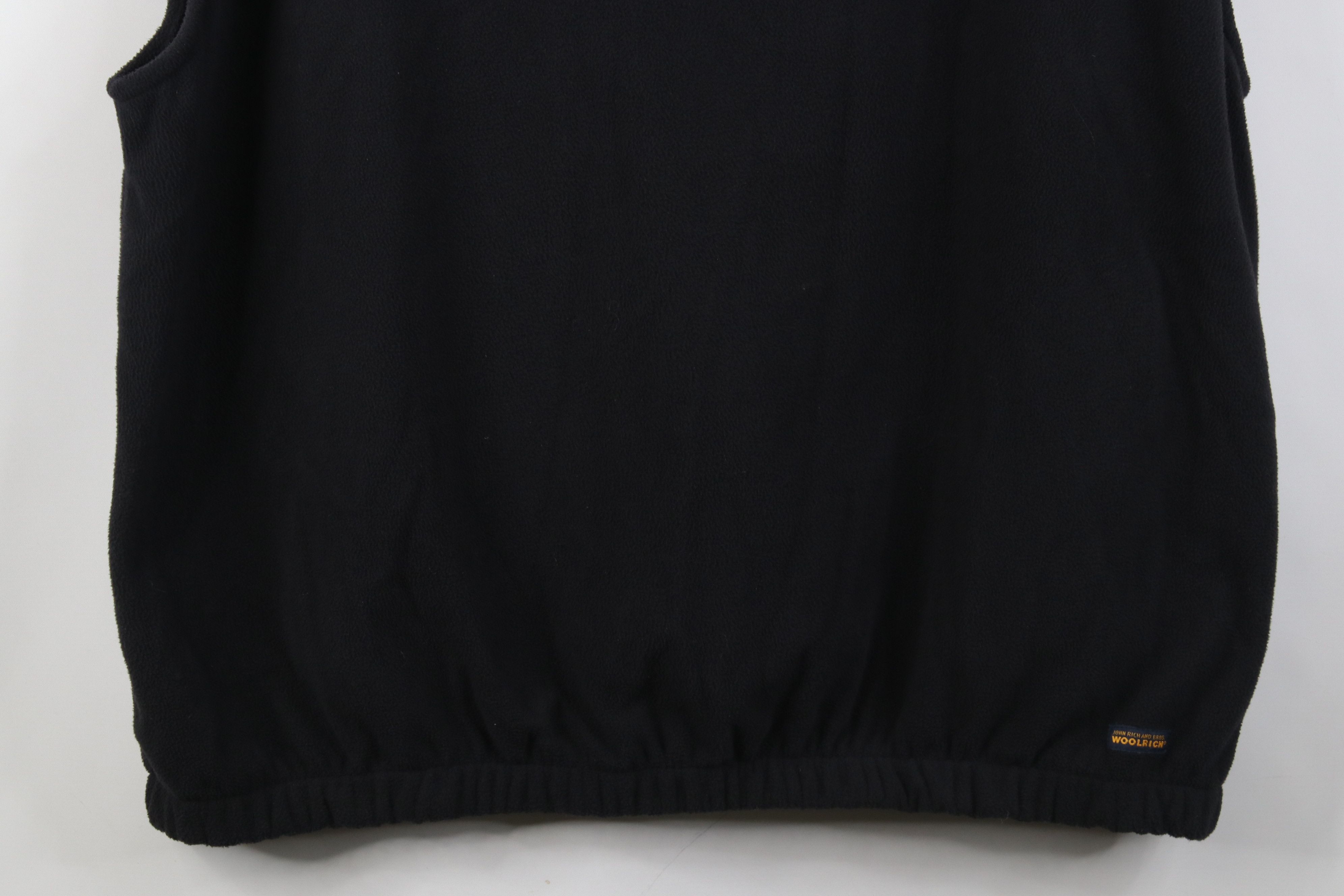Woolrich Woolen Mills Vintage 90s Woolrich Blank Fleece V-Neck Sweater Vest Black Size US L / EU 52-54 / 3 - 3 Thumbnail