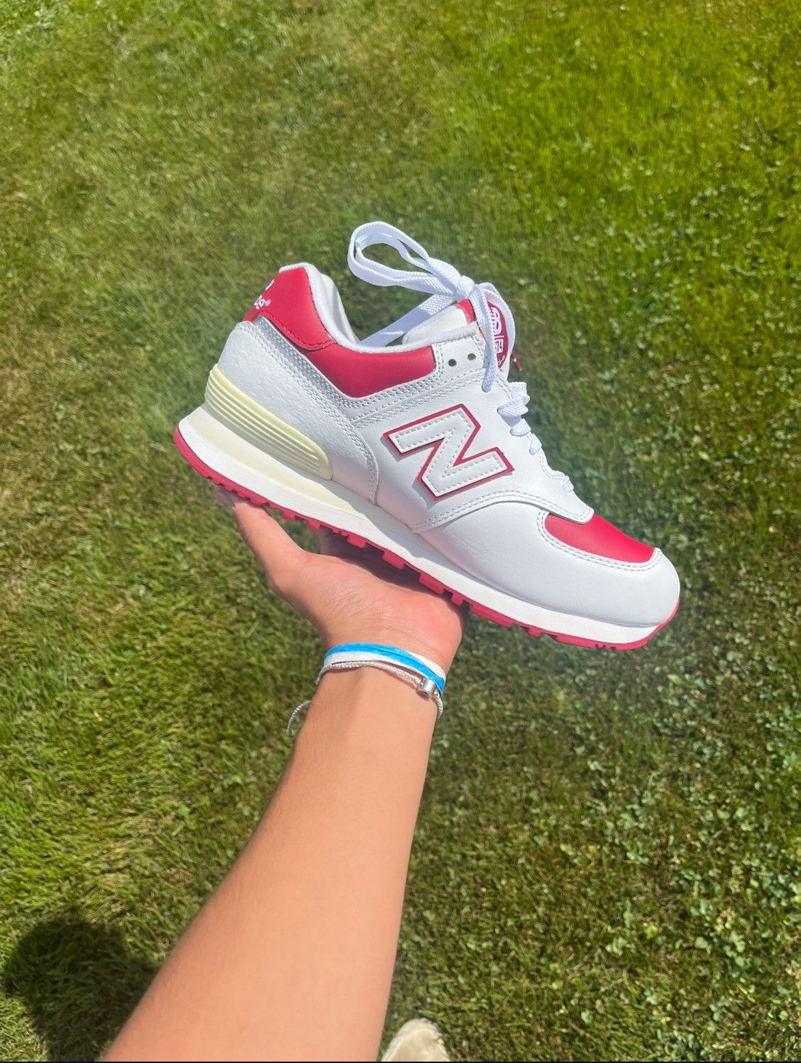 New Balance New Balance 574 Heart Red/White Rare Vintage Size US 9 / IT 39 - 3 Thumbnail
