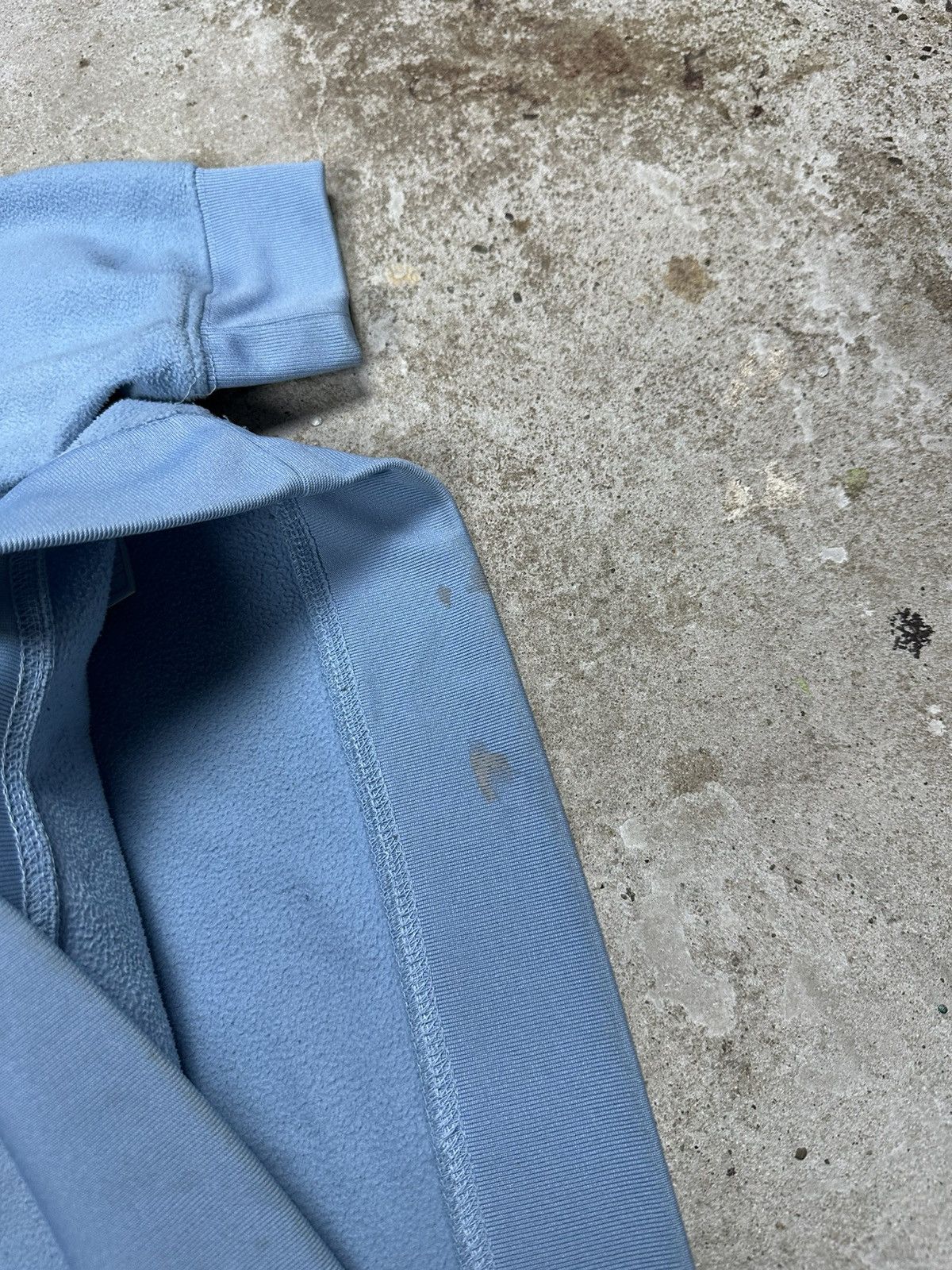 Nike × Vintage Vintage Y2K Nike Baby Blue Center Swoosh Fleece Hoodie Size US S / EU 44-46 / 1 - 8 Thumbnail