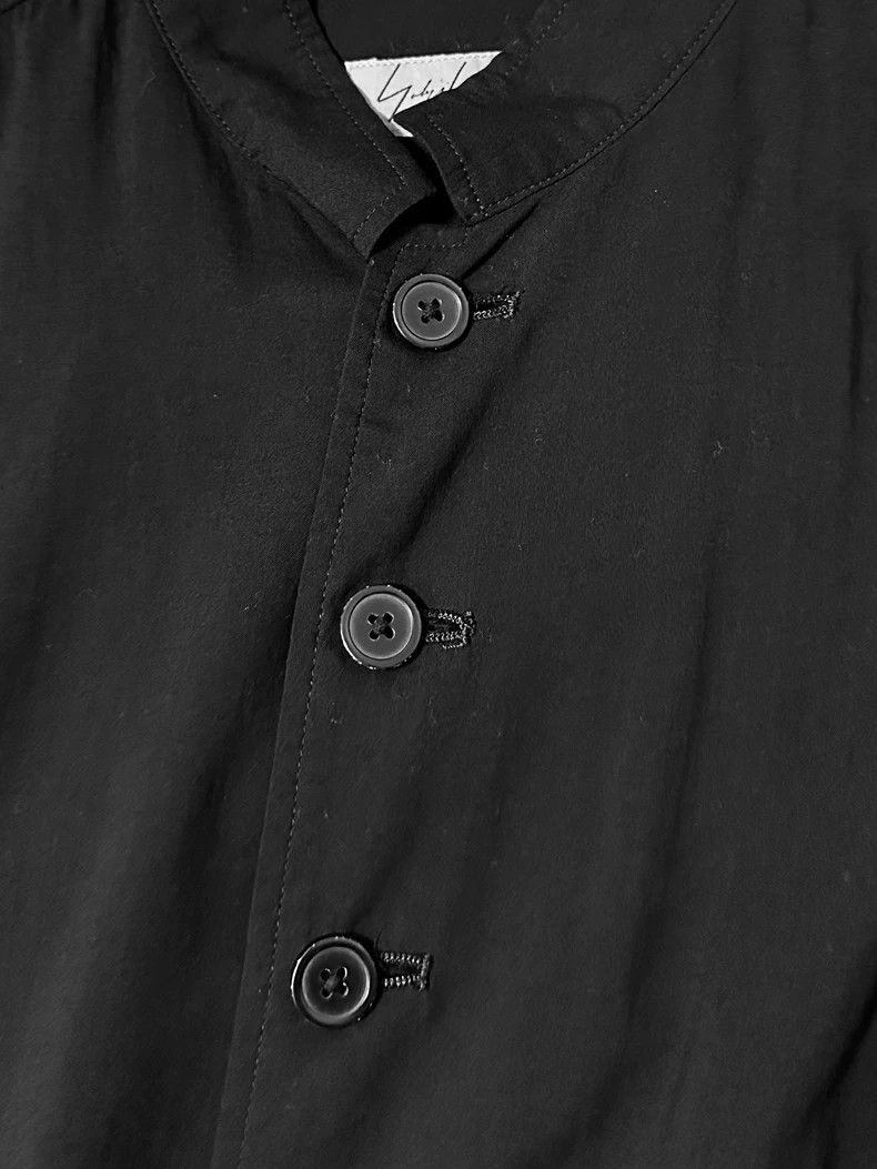 Yohji Yamamoto Yohji Yamamoto Black silk tunic button-down shirt 2506-Next Size US M / EU 48-50 / 2 - 3 Thumbnail