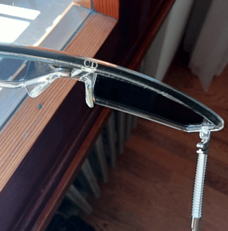 Christian Dior Monsieur × Dior × Vintage DIOR Sunglasses Mercure Wrap Shield Mask Ski Bike Pop Size ONE SIZE - 4 Thumbnail