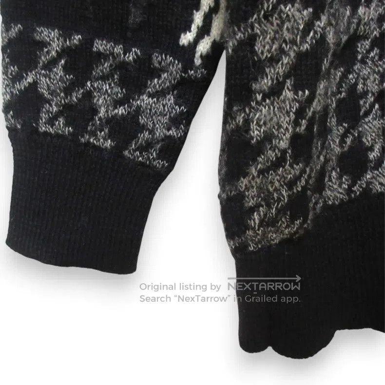 Junya Watanabe Junya Watanabe Rose Jacquard Long Sleeve Wool Knit Size S / US 4 / IT 40 - 6 Thumbnail