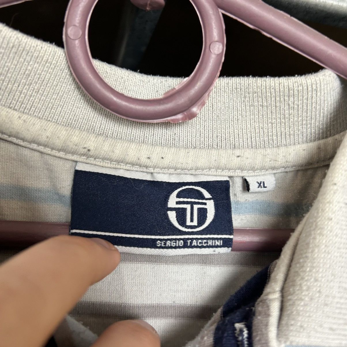 Sergio Tacchini Mens Sergio Tacchini small logo Streetwear y2k polo Size US XL / EU 56 / 4 - 7 Thumbnail