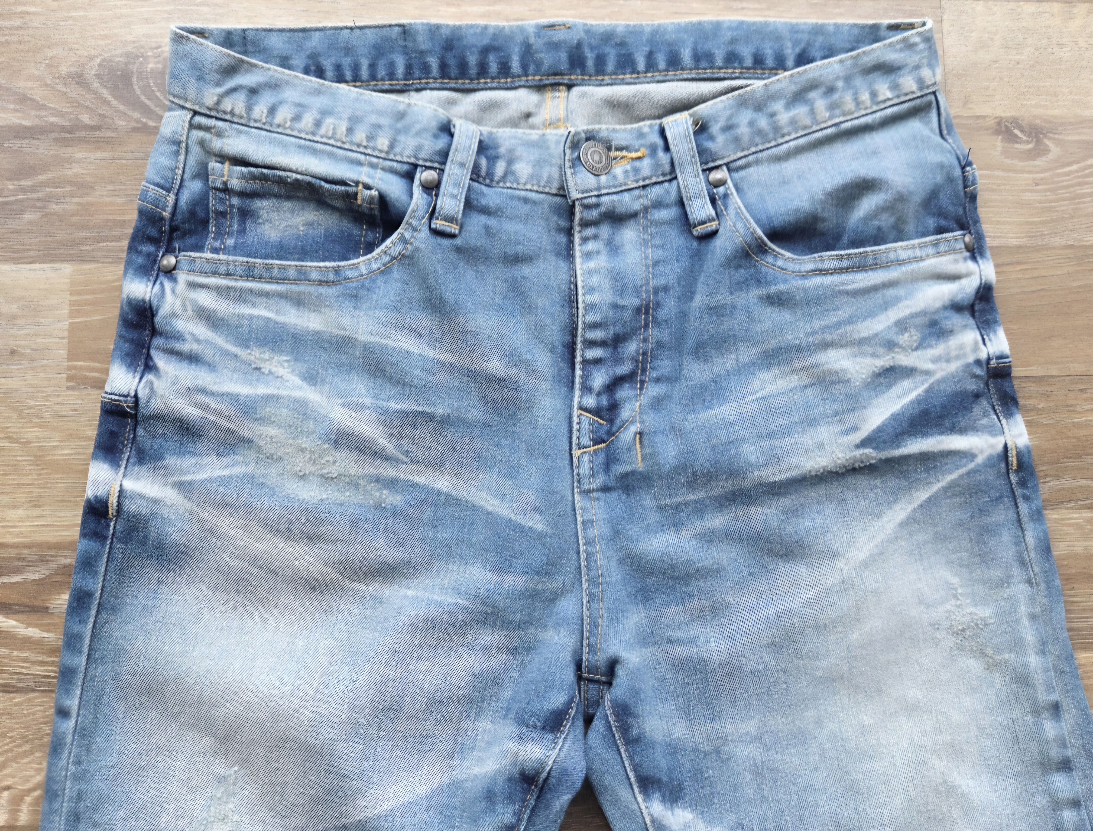 Tornado Mart Distreesed Tornado Mart Japan Stone Wash Faded Jeans Size 28" / US 6 / IT 42 - 11 Thumbnail