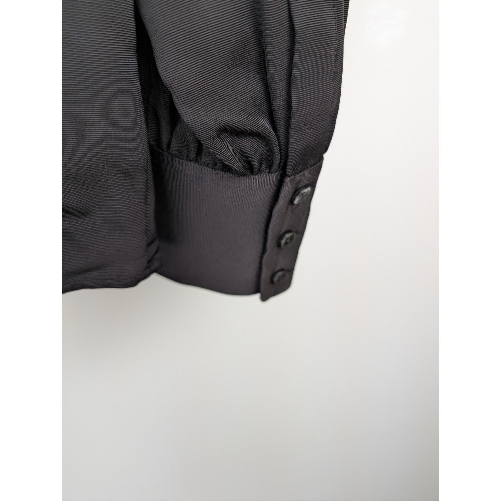 Saint Laurent Paris o1rshd1 Lavallière-Neck blouse Shirt in Black Size US M / EU 48-50 / 2 - 13 Thumbnail