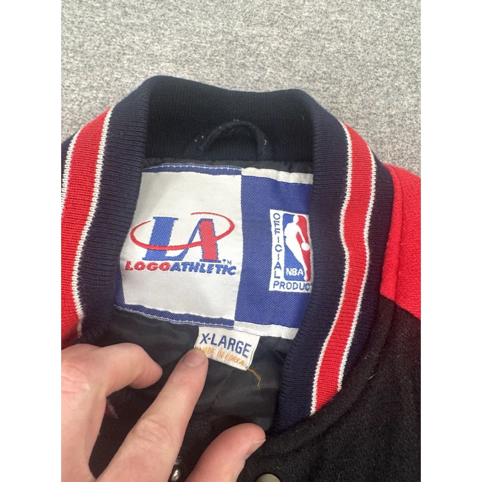 Logo Athletic VINTAGE Chicago Bulls NBA Logo Athletic Jacket Mens XL Black Red Full Zip Size US XL / EU 56 / 4 - 6 Thumbnail