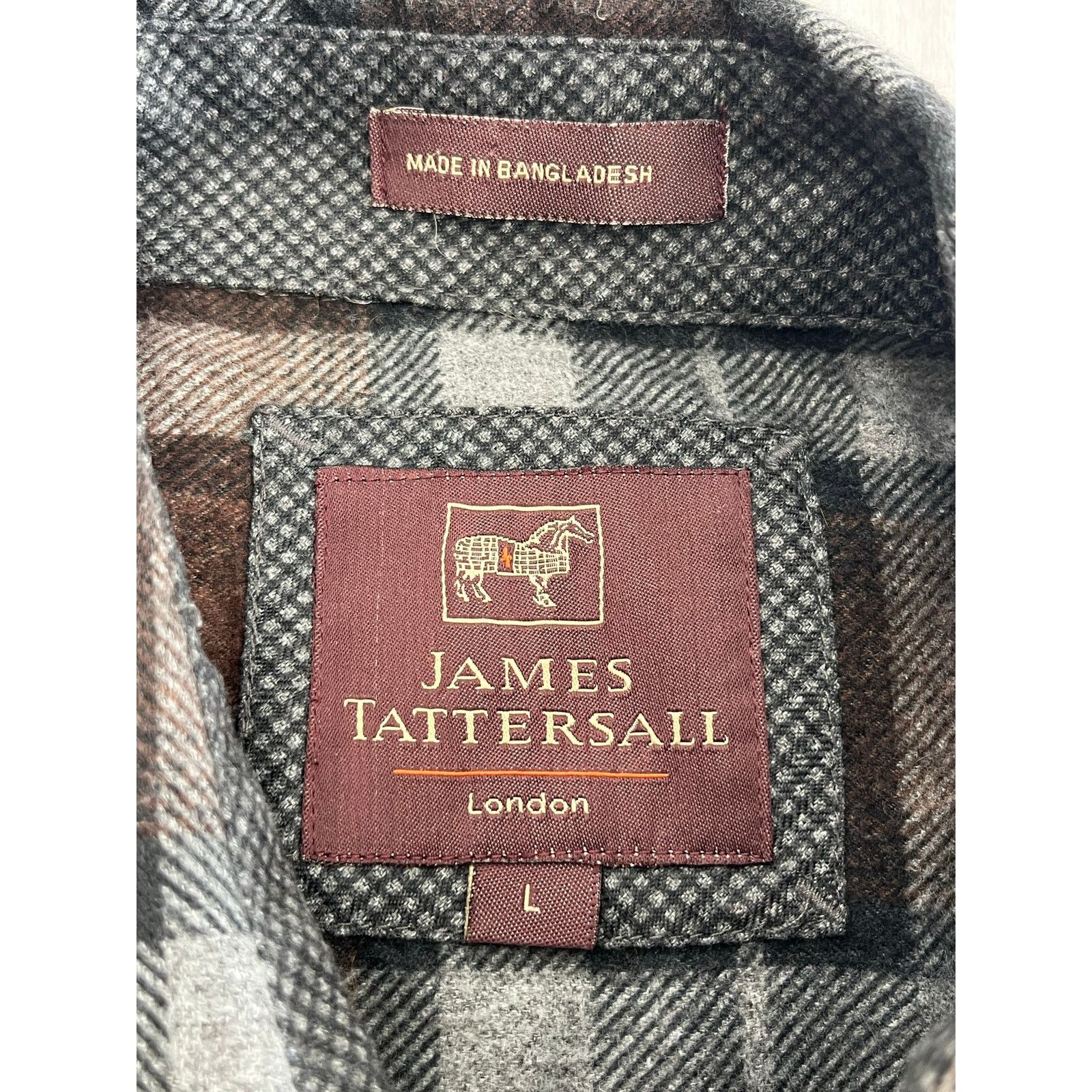 Other James Tattersall Plaid Soft Microfiber Button Down Shirt Size US L / EU 52-54 / 3 - 3 Thumbnail