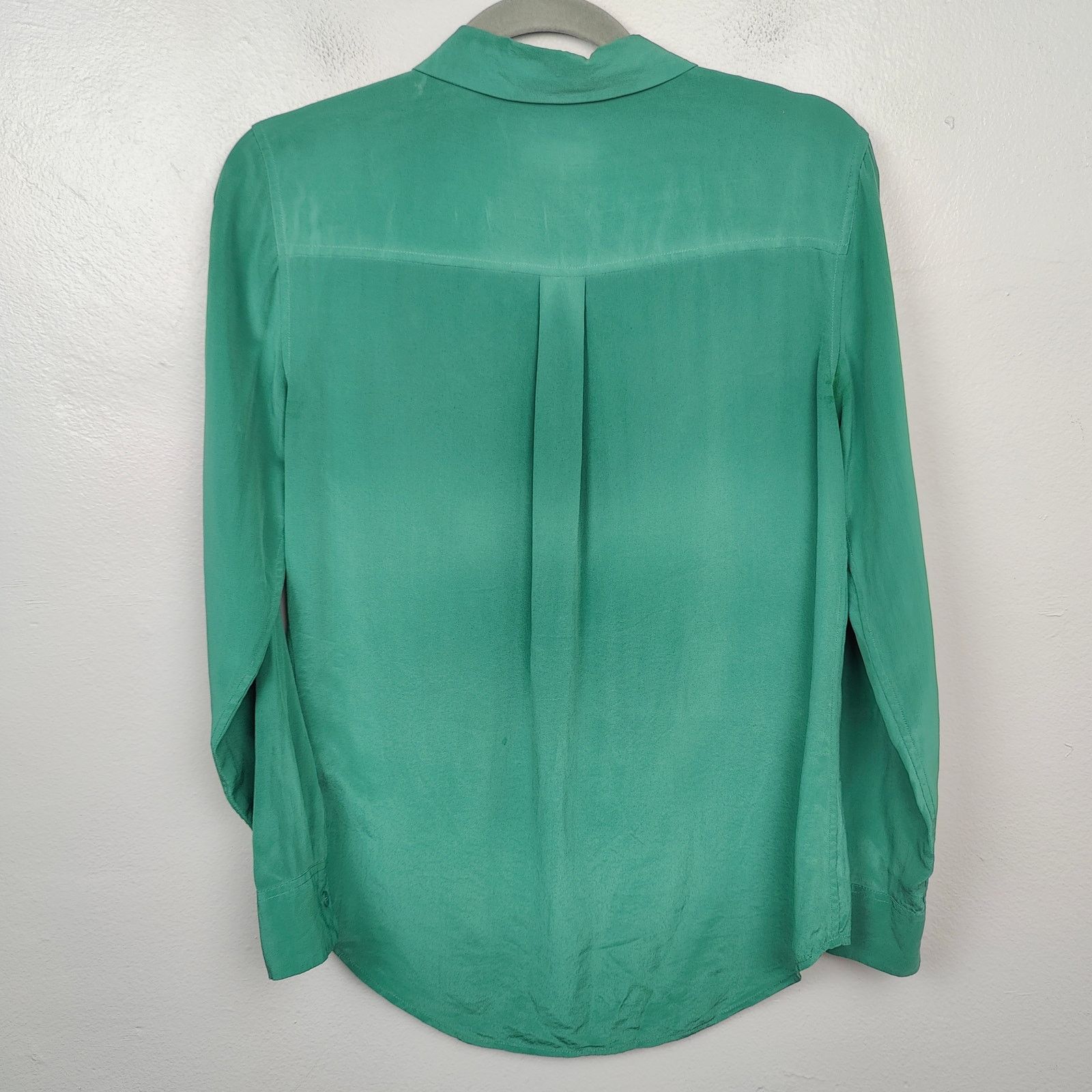 Equipment Equipment Femme Signature Silk Top Womens Small Jewel Green Size S / US 4 / IT 40 - 4 Thumbnail