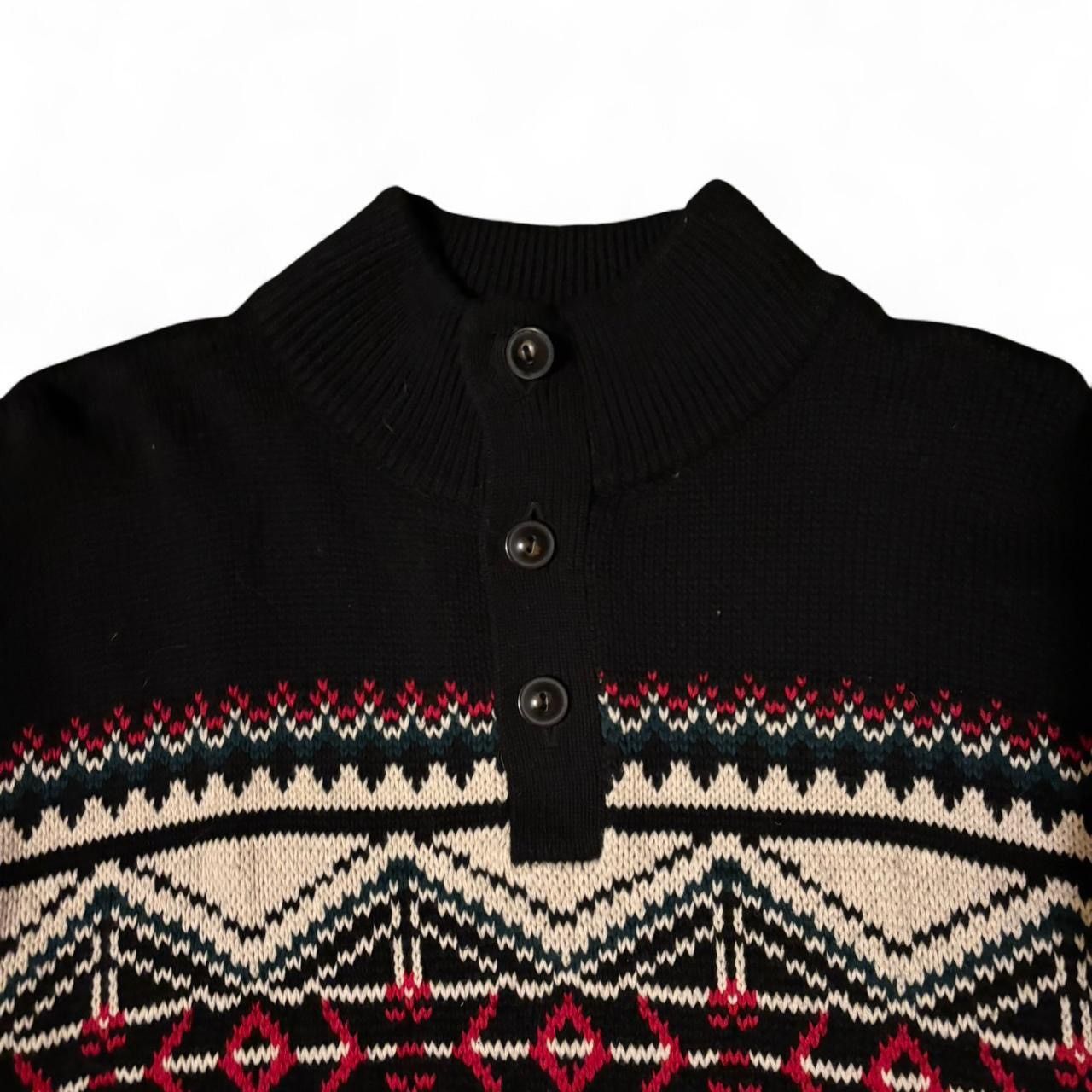 Chaps Chaps Fair Isle Quarter Snap Vintage Sweater Size US XXL / EU 58 / 5 - 4 Thumbnail