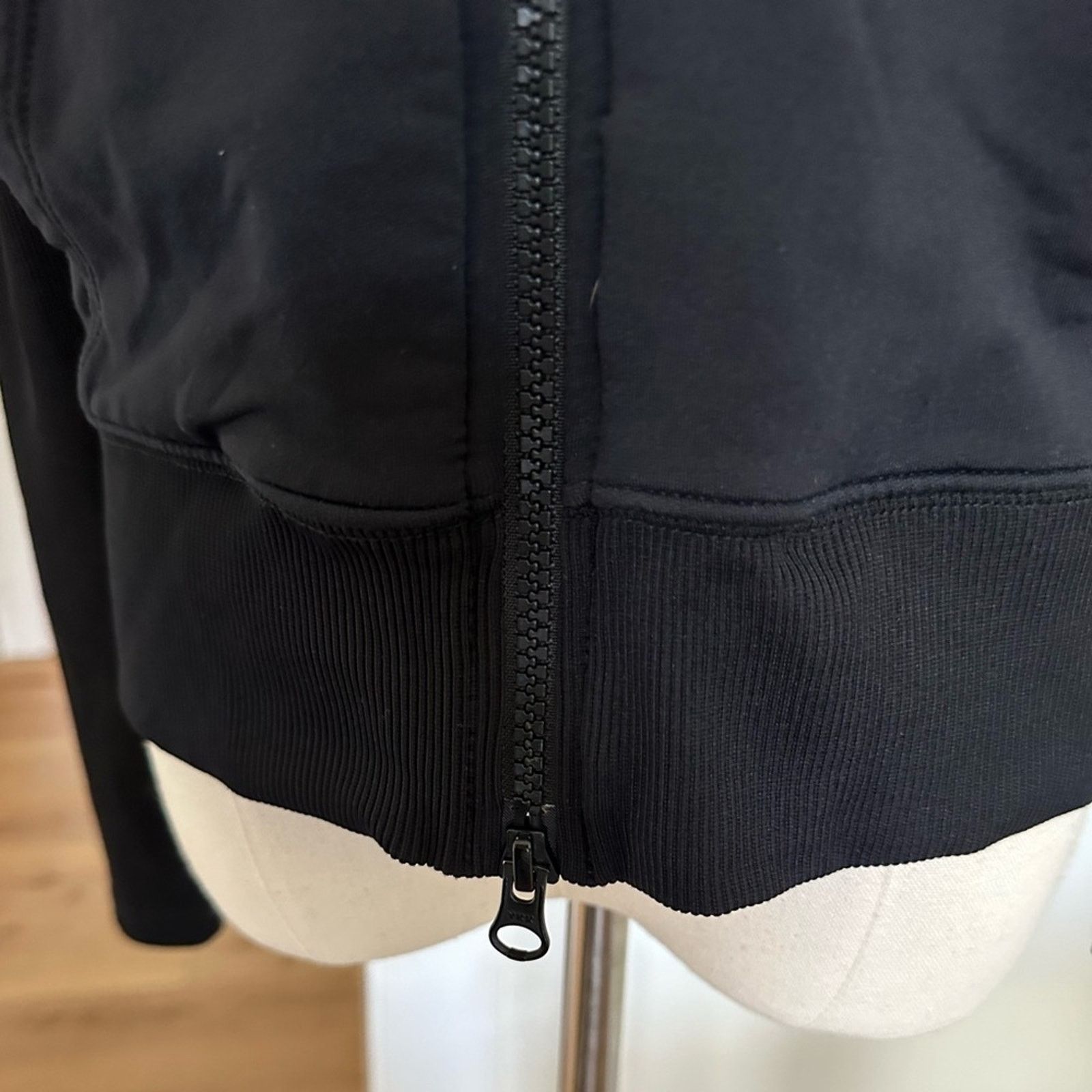 Athleta Athleta Asymmetrical Hooded Jacket - Black Small Size S / US 4 / IT 40 - 5 Thumbnail