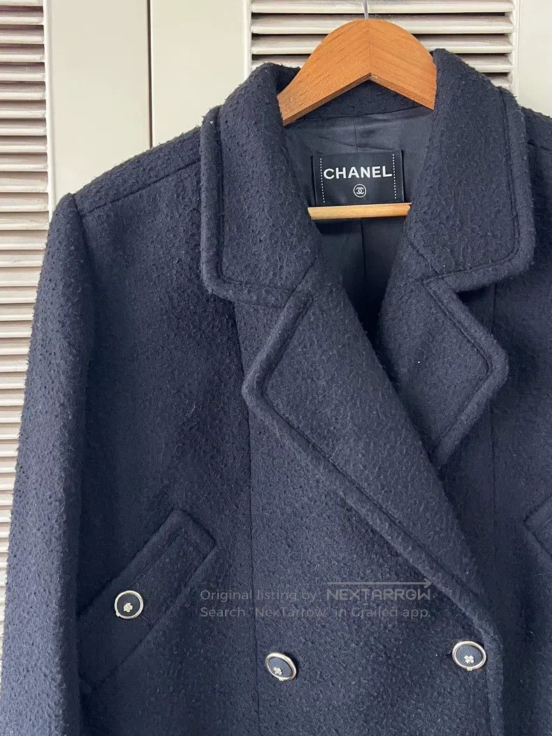Chanel Chanel Comb Street Series Black Woollen Mixed Cashmere Coa Size XS / US 0-2 / IT 36-38 - 4 Thumbnail