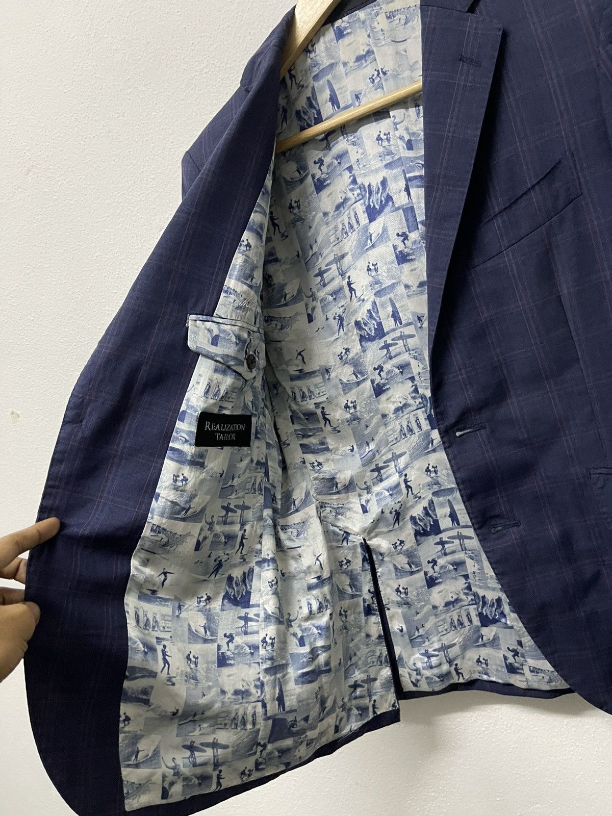 Loro Piana 90s LORO PIANA MOTS PLAID WOOL BLAZZER RARE DESIGN Size US M / EU 48-50 / 2 - 8 Thumbnail