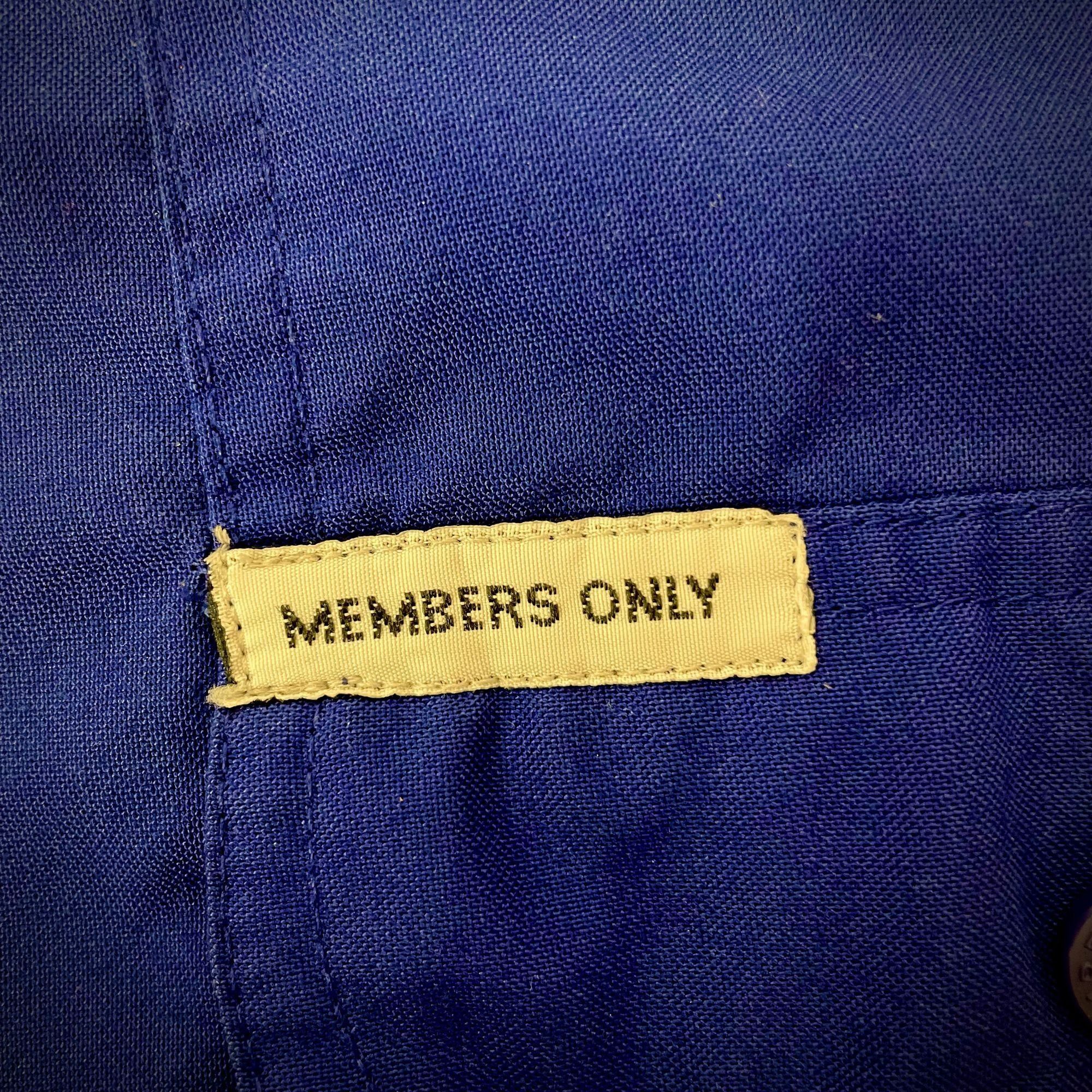 Members Only Vtg Members Only MoD Blue Banded Waist POLO Shirt Size US L / EU 52-54 / 3 - 3 Thumbnail