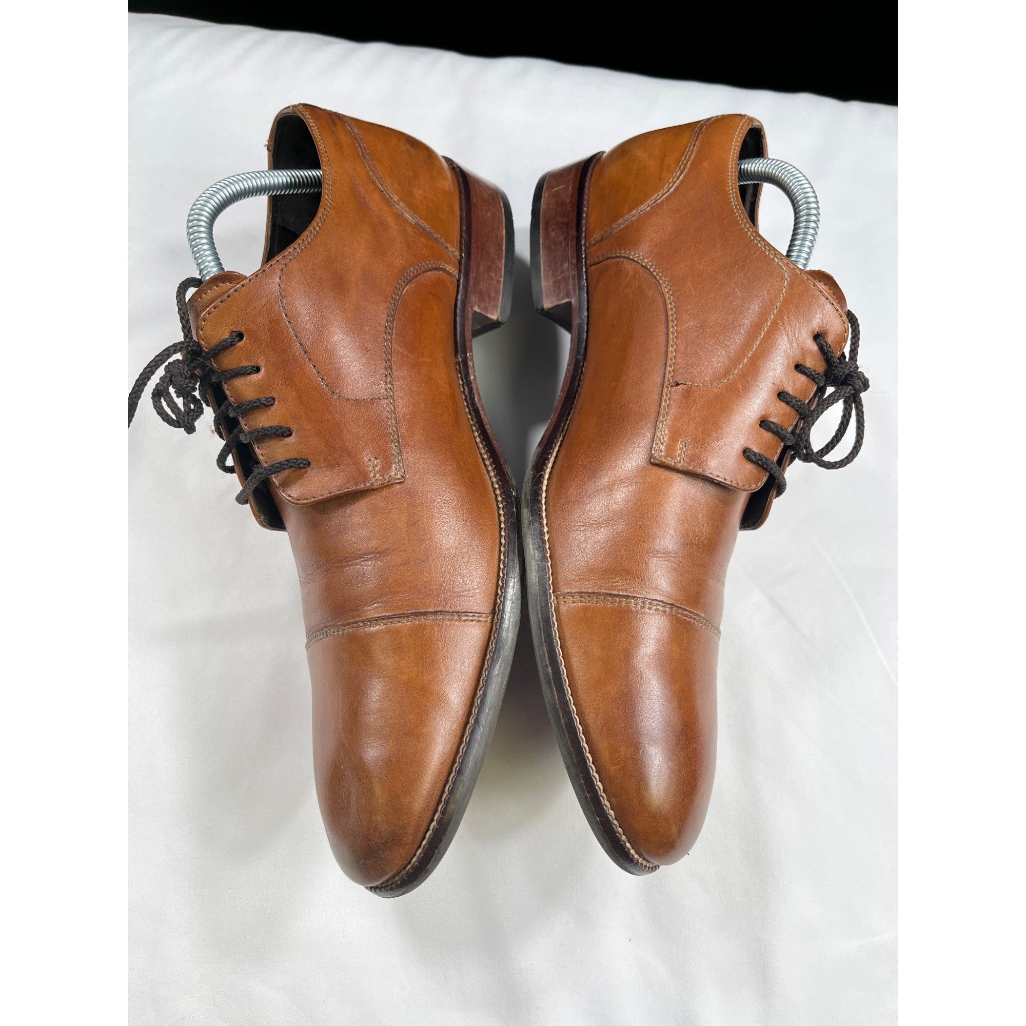 Cole Haan Cole Haan SKU 7679 Mens Brown Leather Dress Shoes Size 9.5 Size US 9.5 / EU 42-43 - 2 Thumbnail