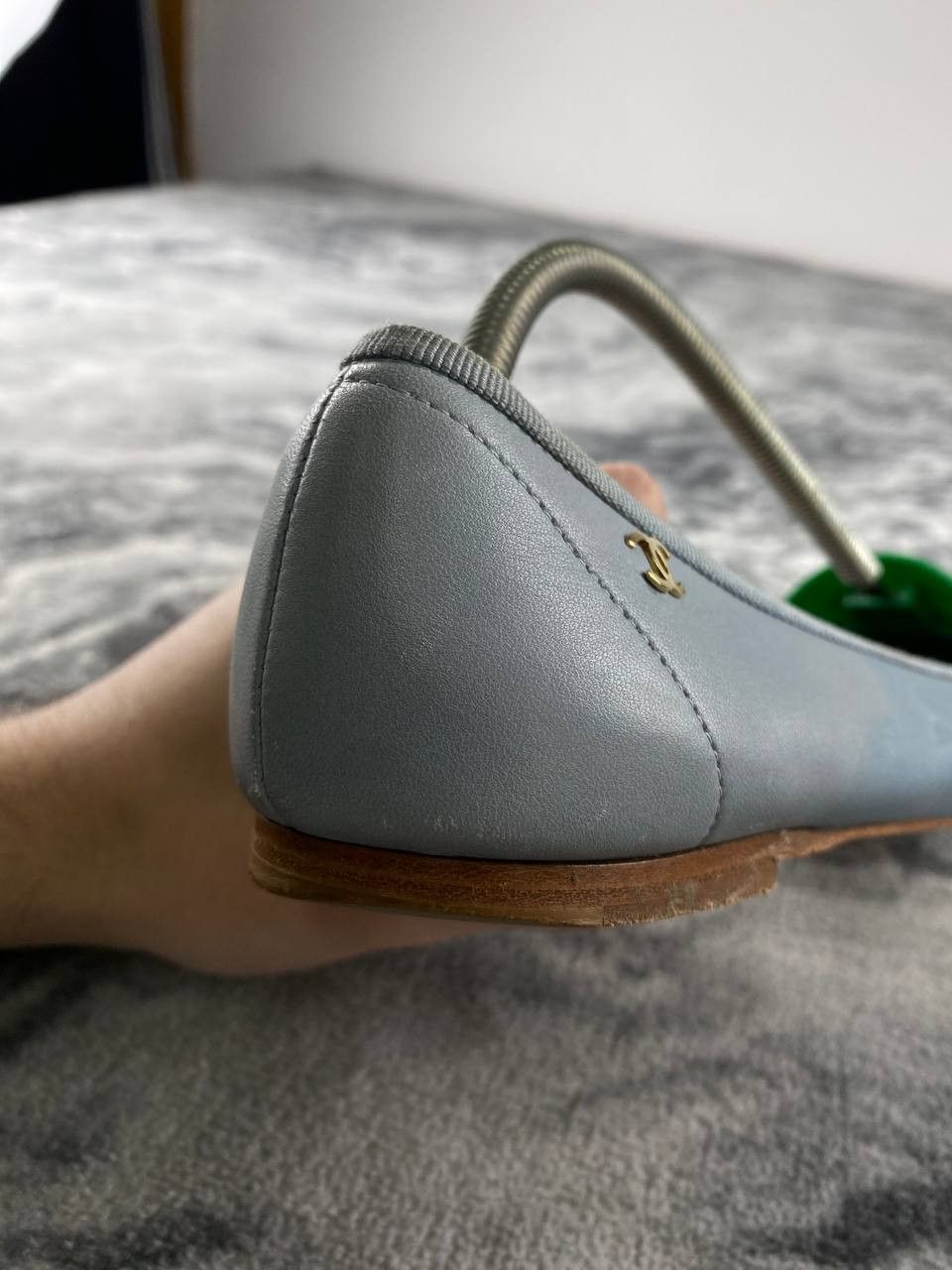 Chanel Chanel Leather Ballet Flats Women 38 Blue Size US 8 / IT 38 - 4 Thumbnail