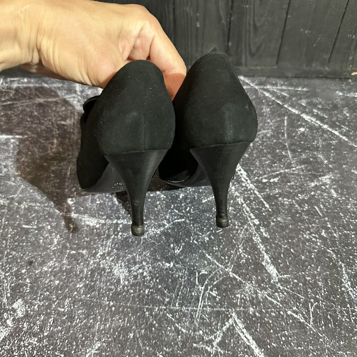 Gucci GUCCI - Women’s Black Suede Heels pumps Size 35C Size US 5 / IT 35 - 9 Thumbnail