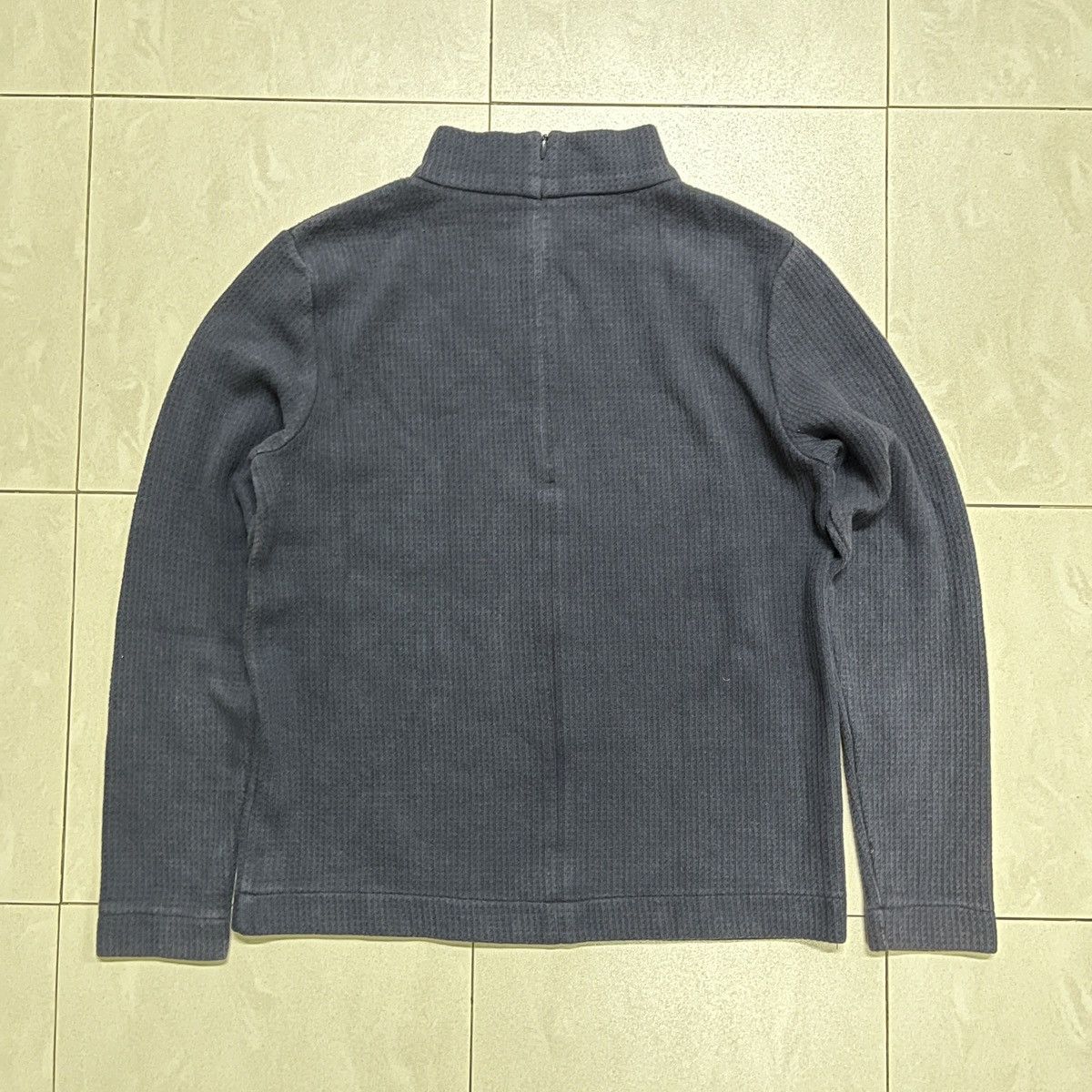 A.P.C. × Vintage Vintage A.P.C Mockneck Waffle Longsleeve T Shirt Size S / US 4 / IT 40 - 6 Thumbnail