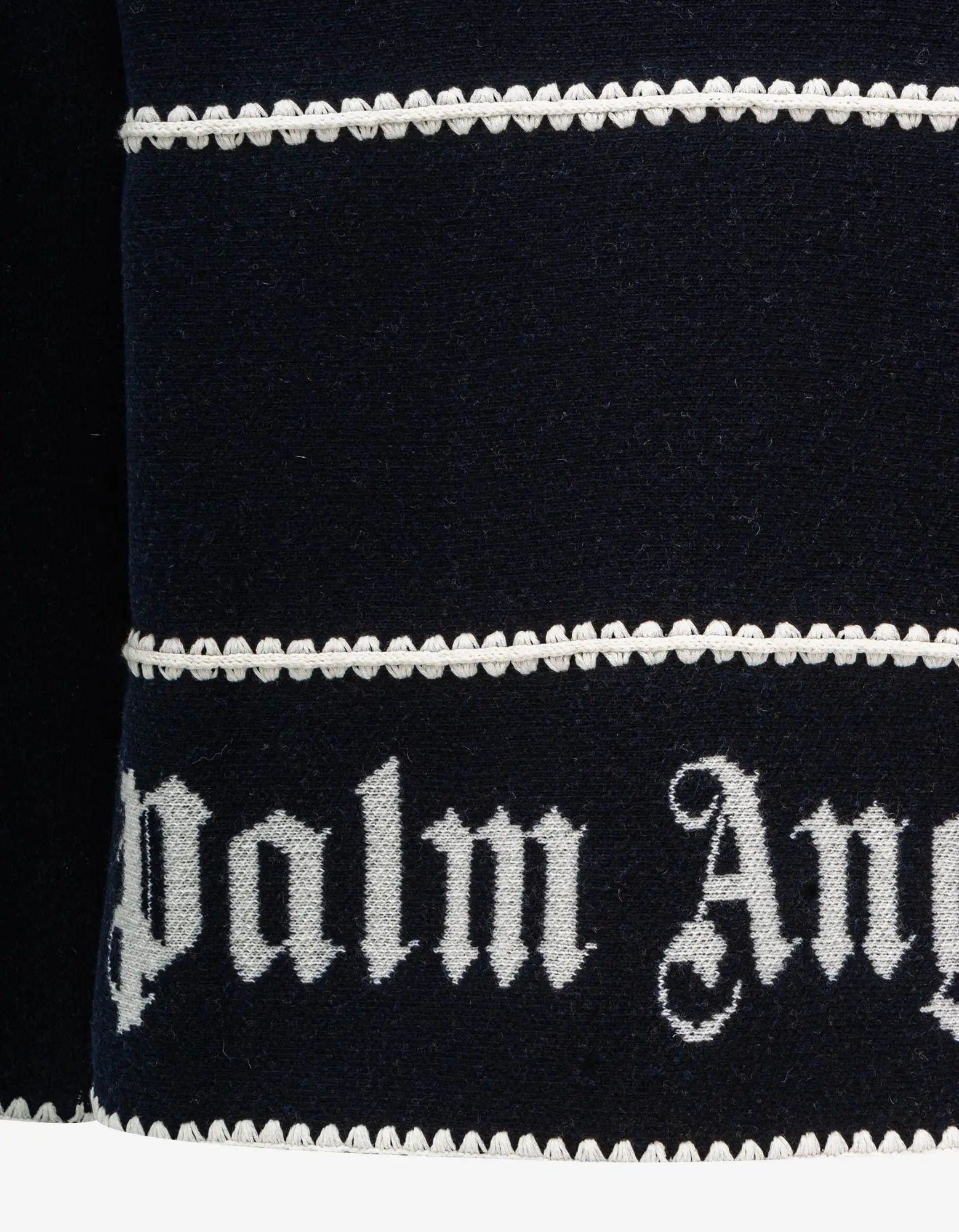 Palm Angels Palm Angels Navy Blue PA Monogram Stripe Sweater Size US M / EU 48-50 / 2 - 3 Thumbnail