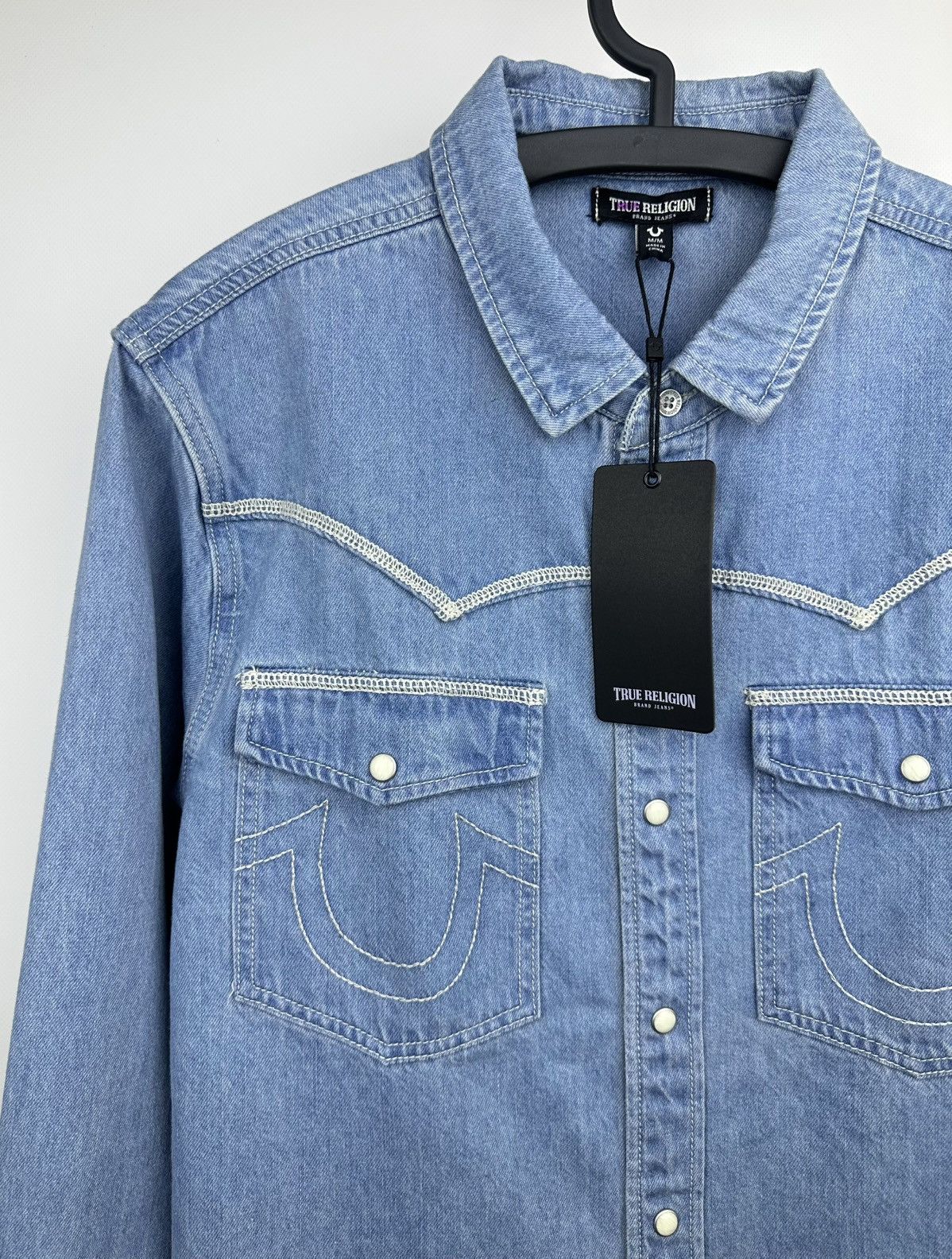 True Religion True Religion Shirt Cowboy Western Long Sleeve Denim size M Size US M / EU 48-50 / 2 - 3 Thumbnail