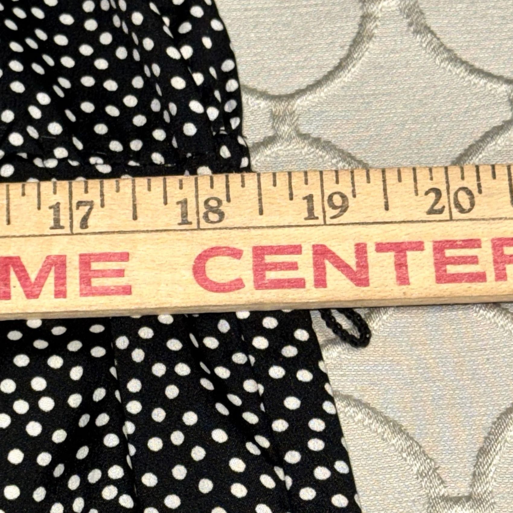 Vintage VINTAGE Motherhood Maternity Dress Womens Medium Black White Polka Dot Button Front Shirt Dress Cap Sleeve Knee Length Size M / US 6-8 / IT 42-44 - 6 Thumbnail