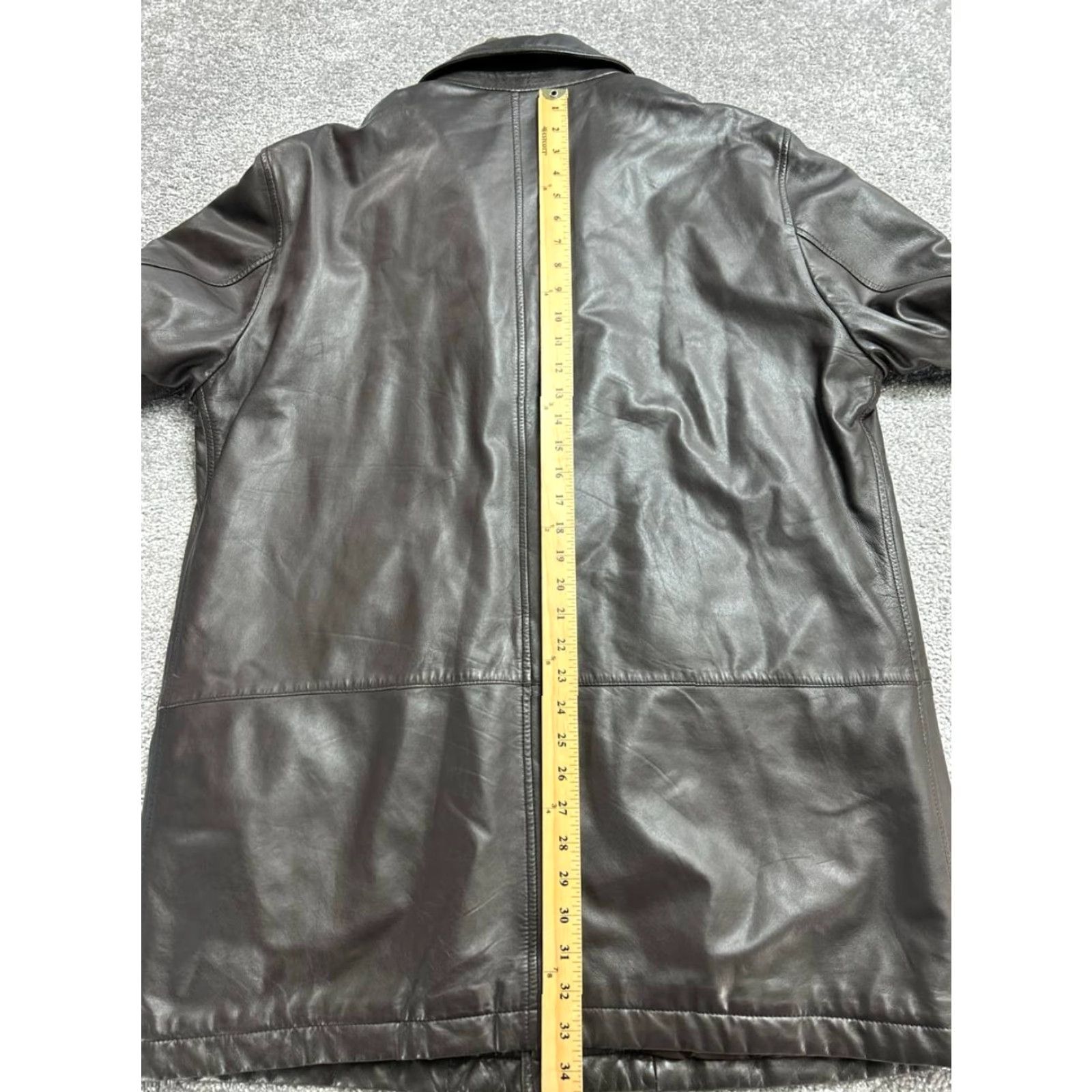 Vintage Martin Eden Jacket Mens XL Brown Leather Heavy Blazer Y2k Size 46R - 5 Thumbnail