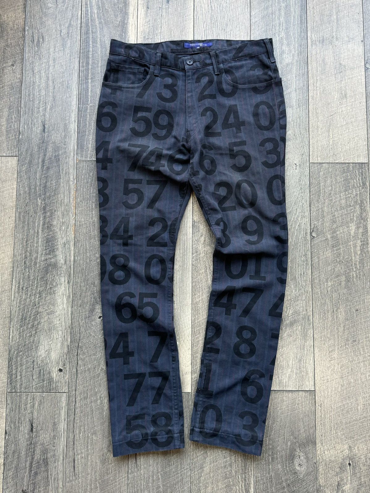 Junya Watanabe Junya Watanabe x CDG AD/02 Numbers Blue Denim Jeans - Medium Size US 34 / EU 50 - 2 Thumbnail