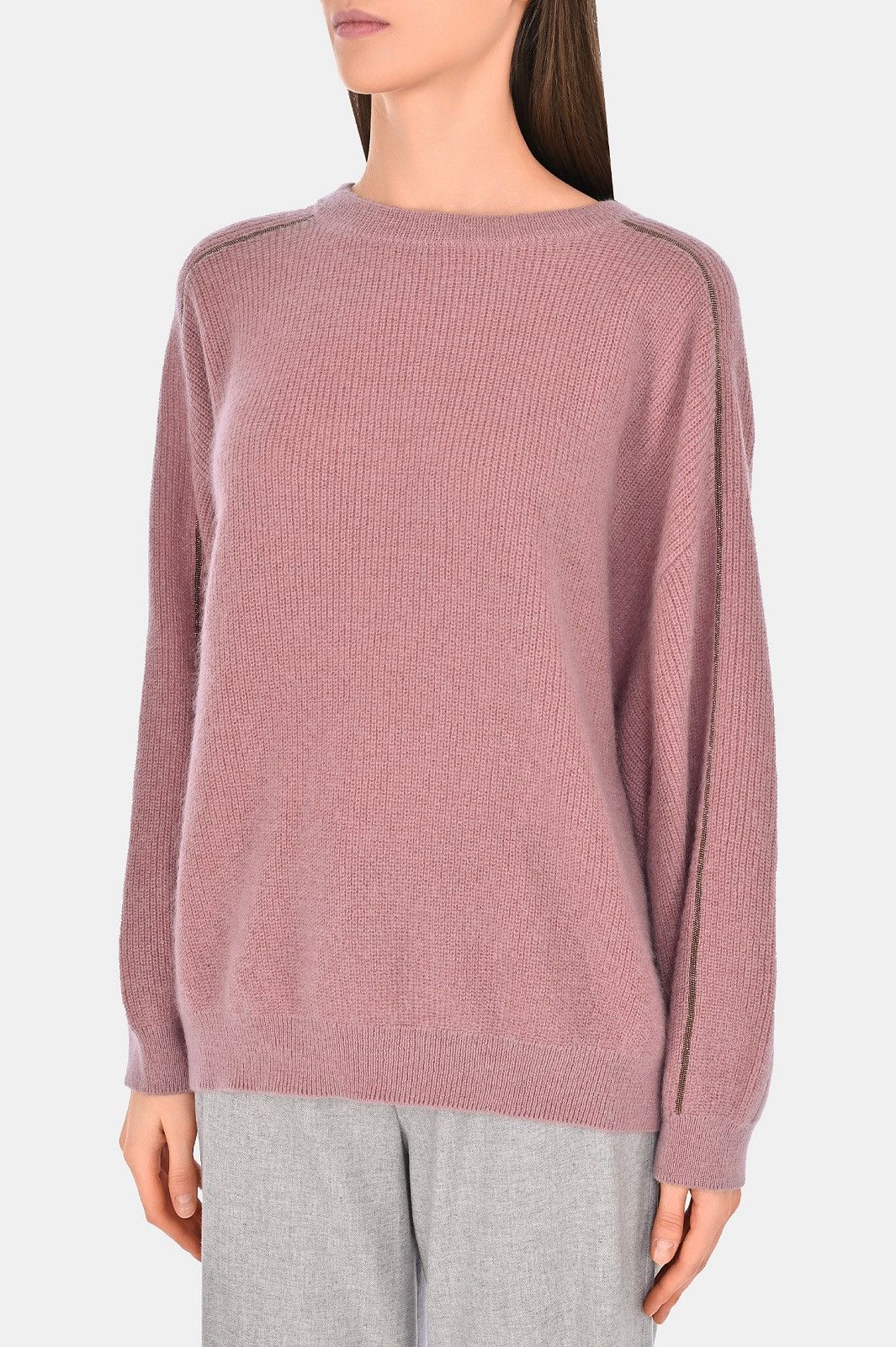 Brunello Cucinelli Brunello Cucinelli Bead-Embellished Mohair-Blend Sweater Size XS / US 0-2 / IT 36-38 - 1 Thumbnail
