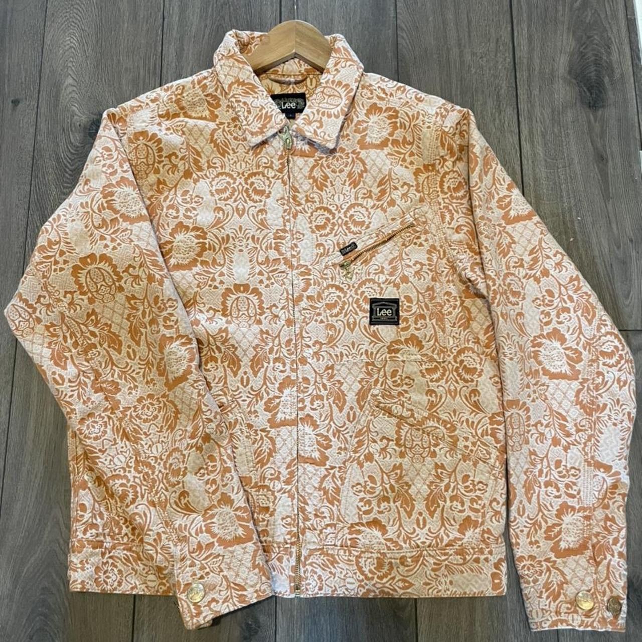 Aries × Lee Aires X Lee Denim Floral 191 Jacket - Rust | Grailed 