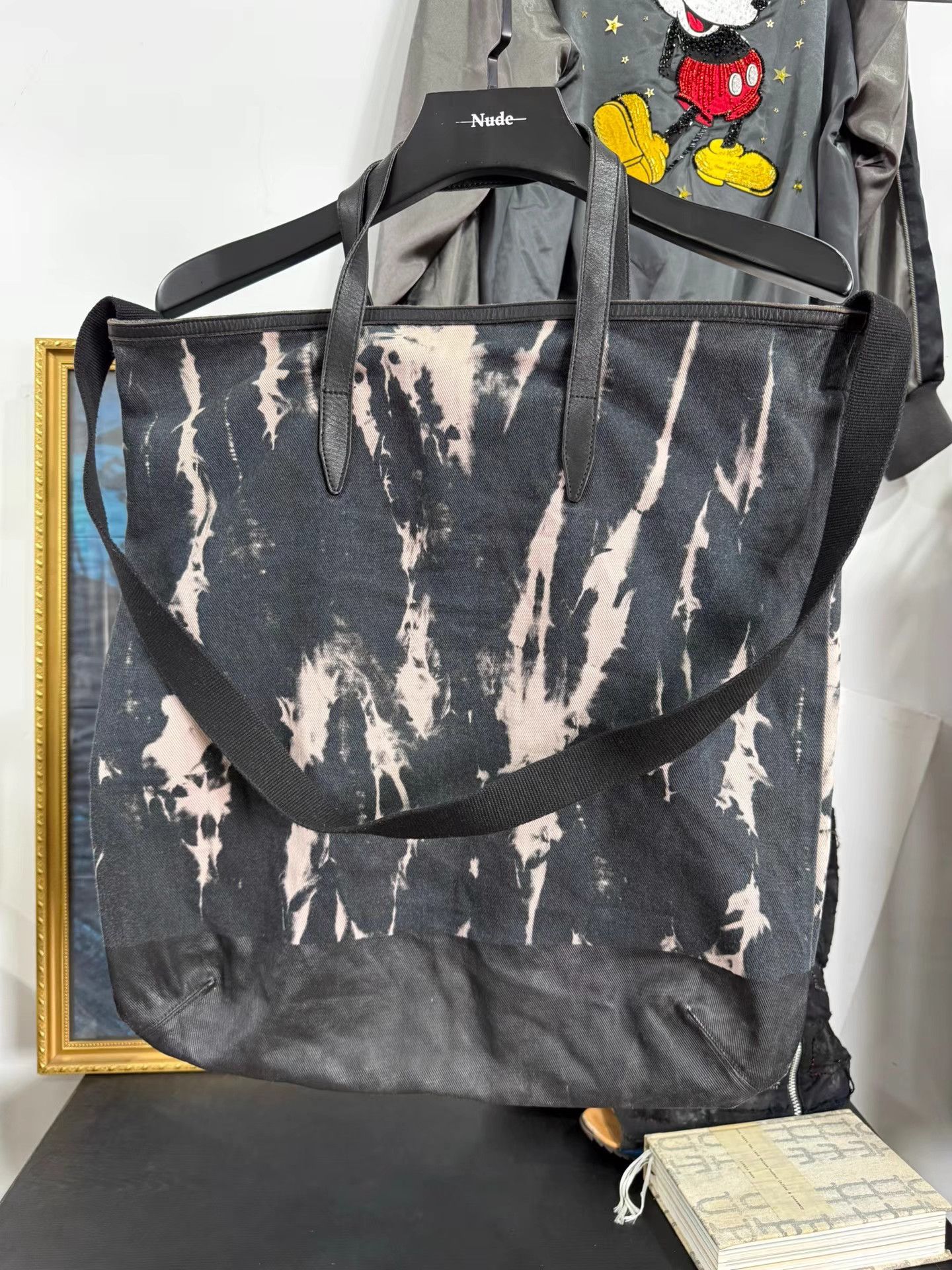 Dries Van Noten Dries Van Noten Patchwork Waxed Tote Crossbody K20 Size ONE SIZE - 1 Thumbnail