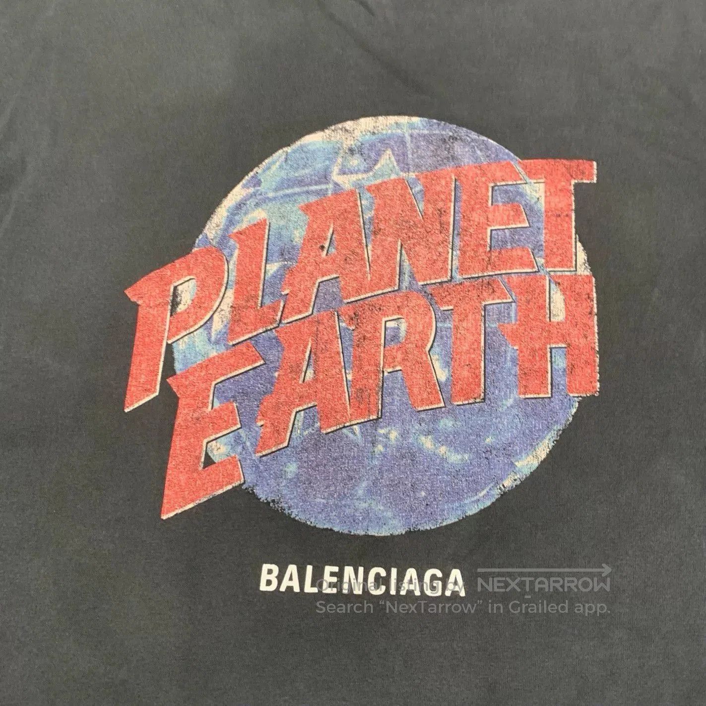 Balenciaga Balenciaga Planet Earth Graphic T-Shirt. Size US XL / EU 56 / 4 - 6 Thumbnail