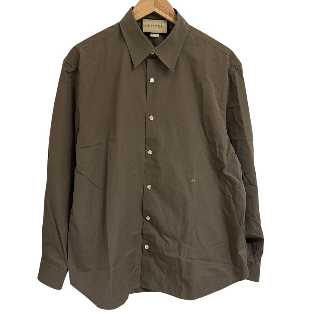Gucci Gucci Brocade Long Sleeve Shirt Cotton Dress Shirt DUTY FREE for USA