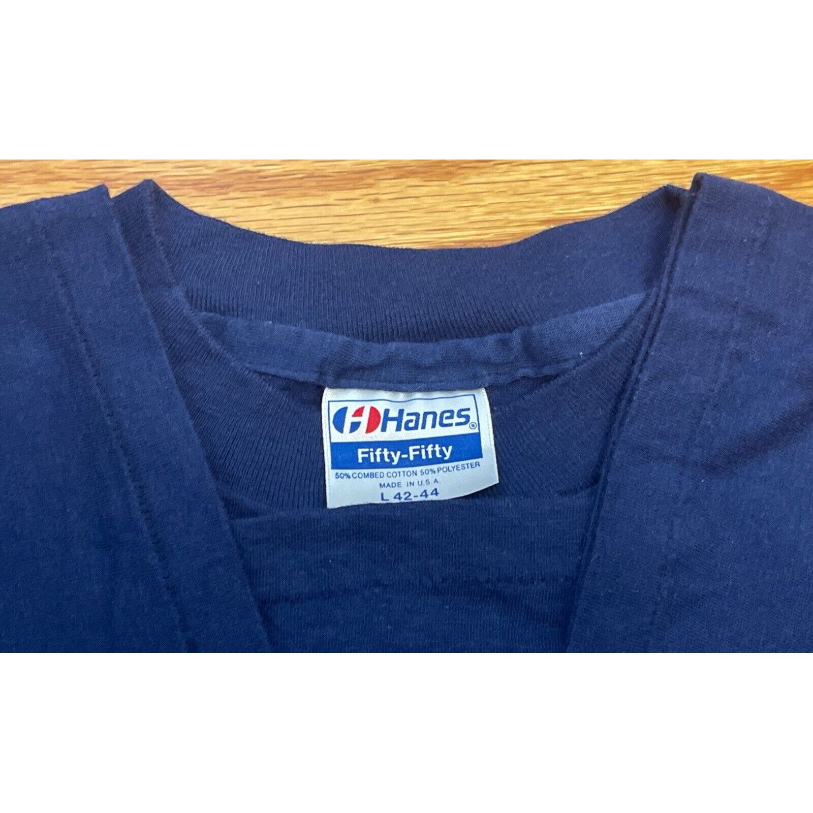 Hanes Vintage 80s 90s Large Myrtle Beach SC Pelican Beach Single S Size US L / EU 52-54 / 3 - 5 Thumbnail