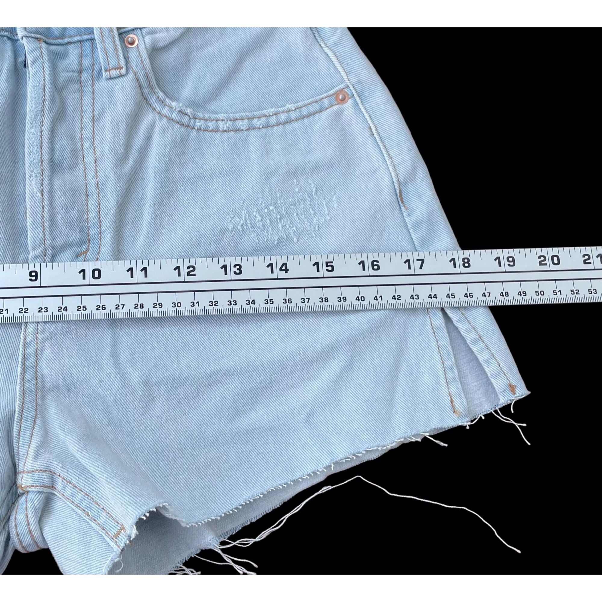 Other Wild Fable - Women's High-Rise Cutoff Short - Light Blue - 0 Size 24" / US 00 / IT 34 - 3 Thumbnail